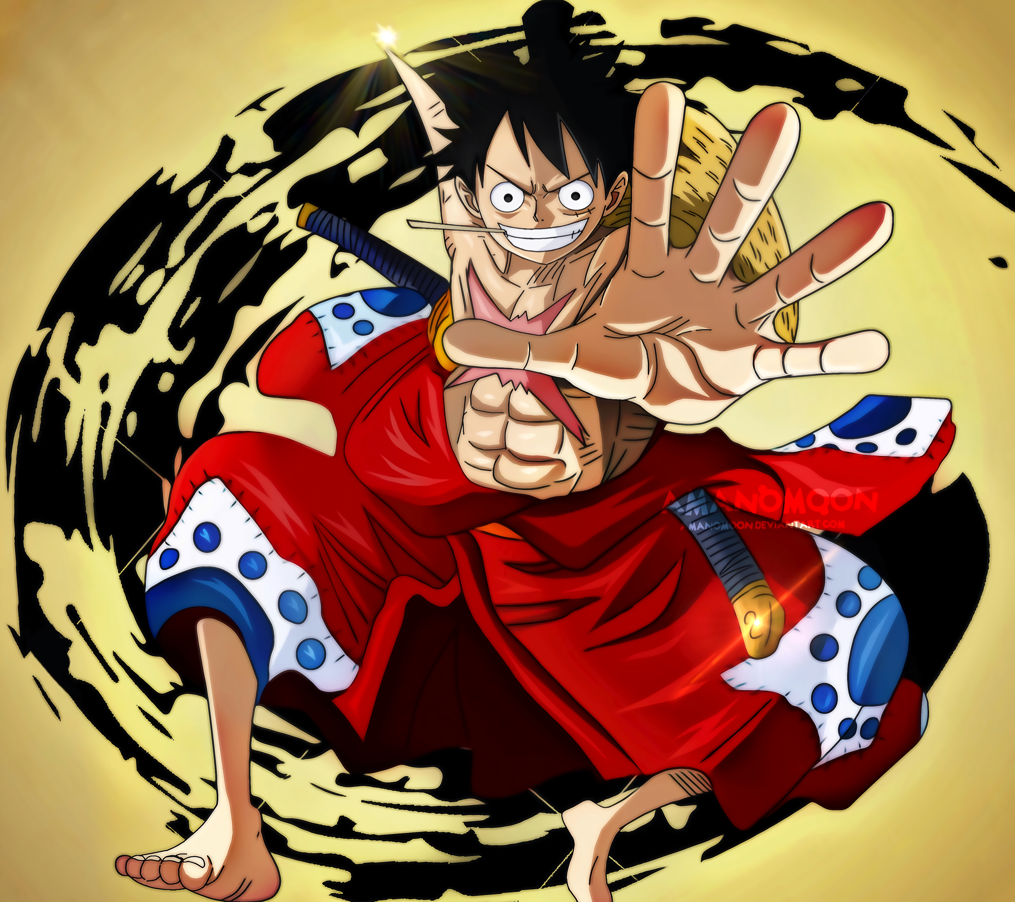 Monkey D. Luffy, One Piece, 4096x3640 4K Ultra HD, Smart TV 4K