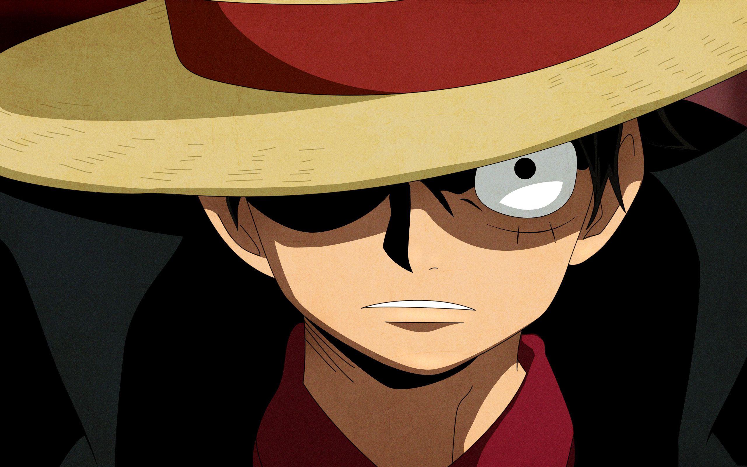 Luffy One Piece cappello paglia, anime pirati, 2560x1600 2K, Desktop