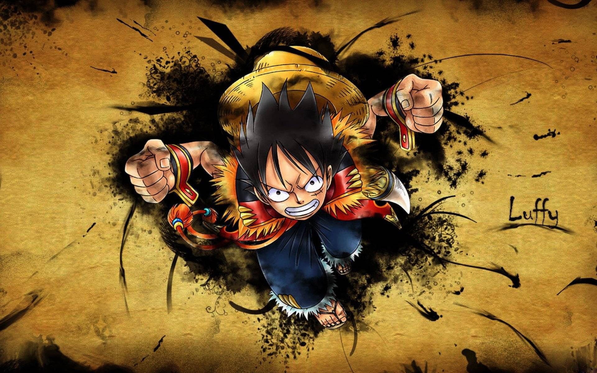 Luffy One Piece pugno avanti, 1920x1200 Full HD+, Laptop