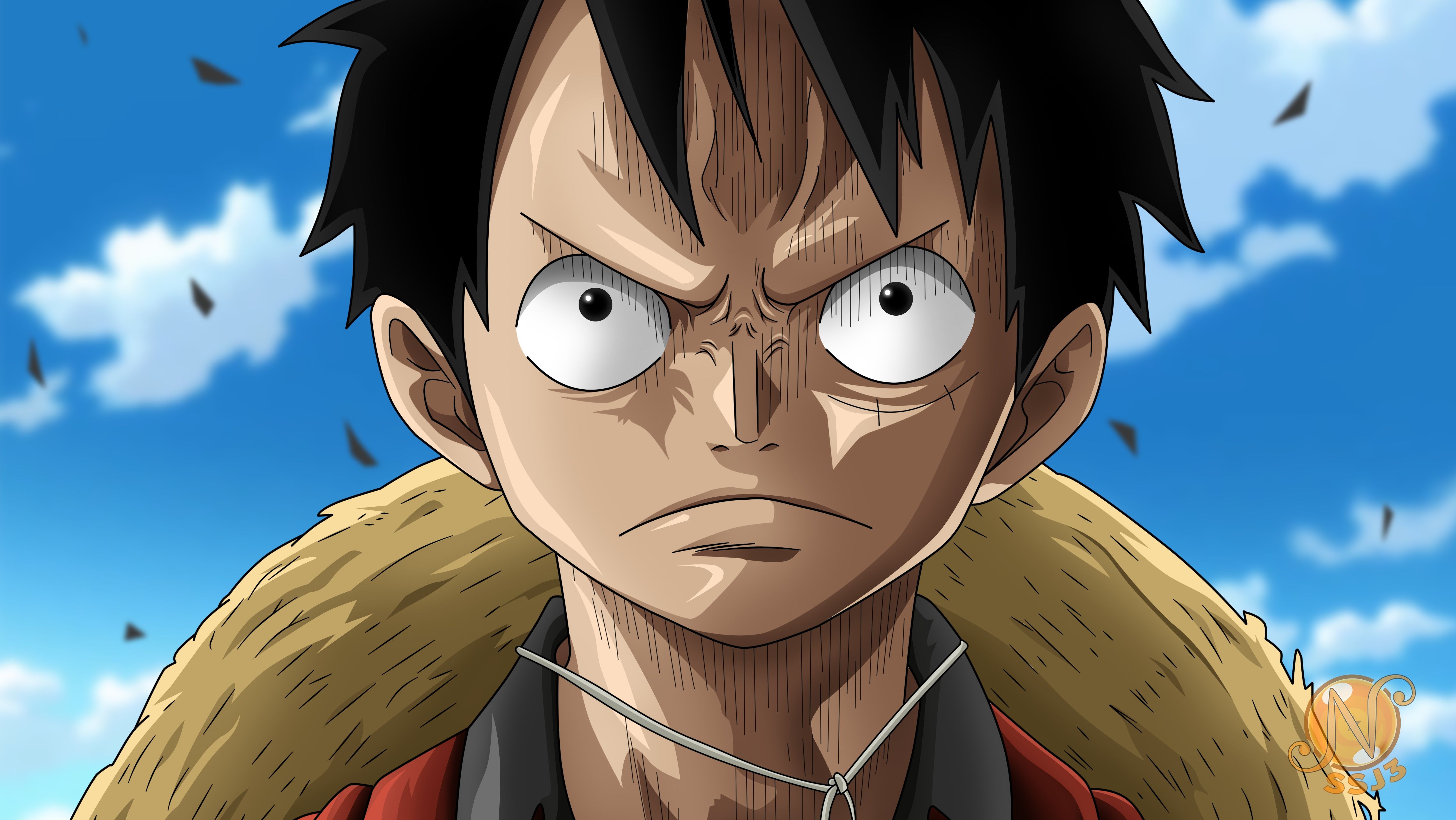 Monkey D. Luffy One Piece, pirata di gomma, 5000x2816 UHD, PC 4K