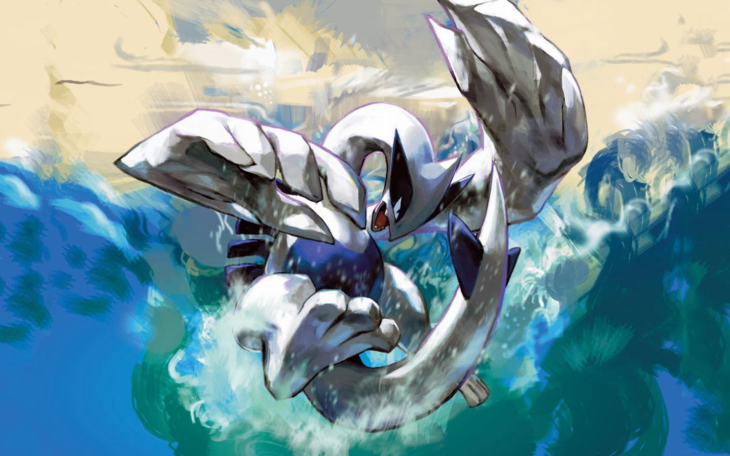 Lugia Pokémon sull'oceano, 1440x900 HD, Desktop
