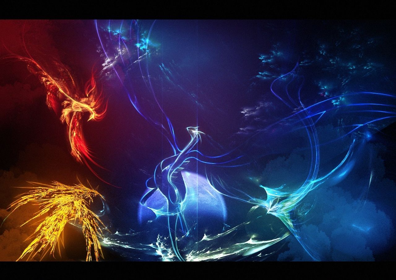 Pokemon leggendari astratti colorati, 1280x904 HD, Desktop