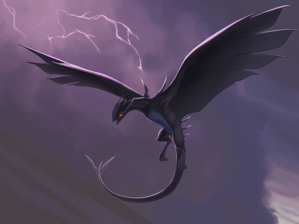 Lugia Pokemon volo tempesta, 1024x768 HD, Desktop