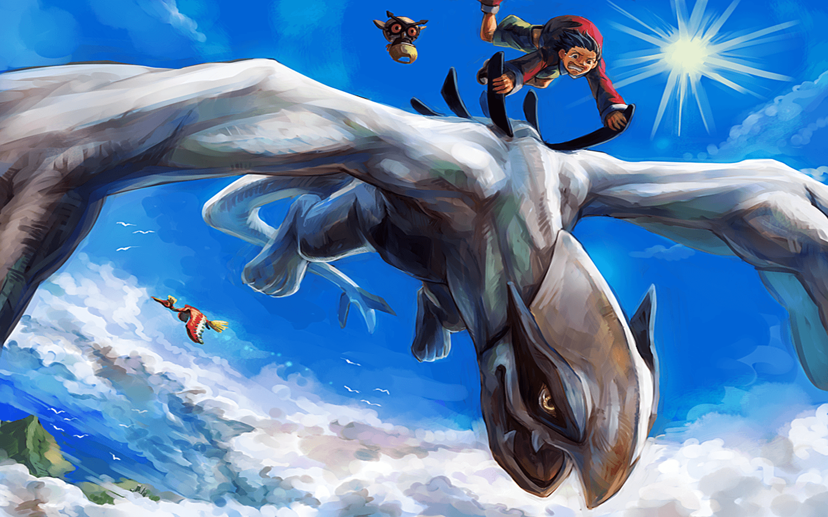 Lugia Pokémon con allenatore, 1680x1050 900p, MacBook Air
