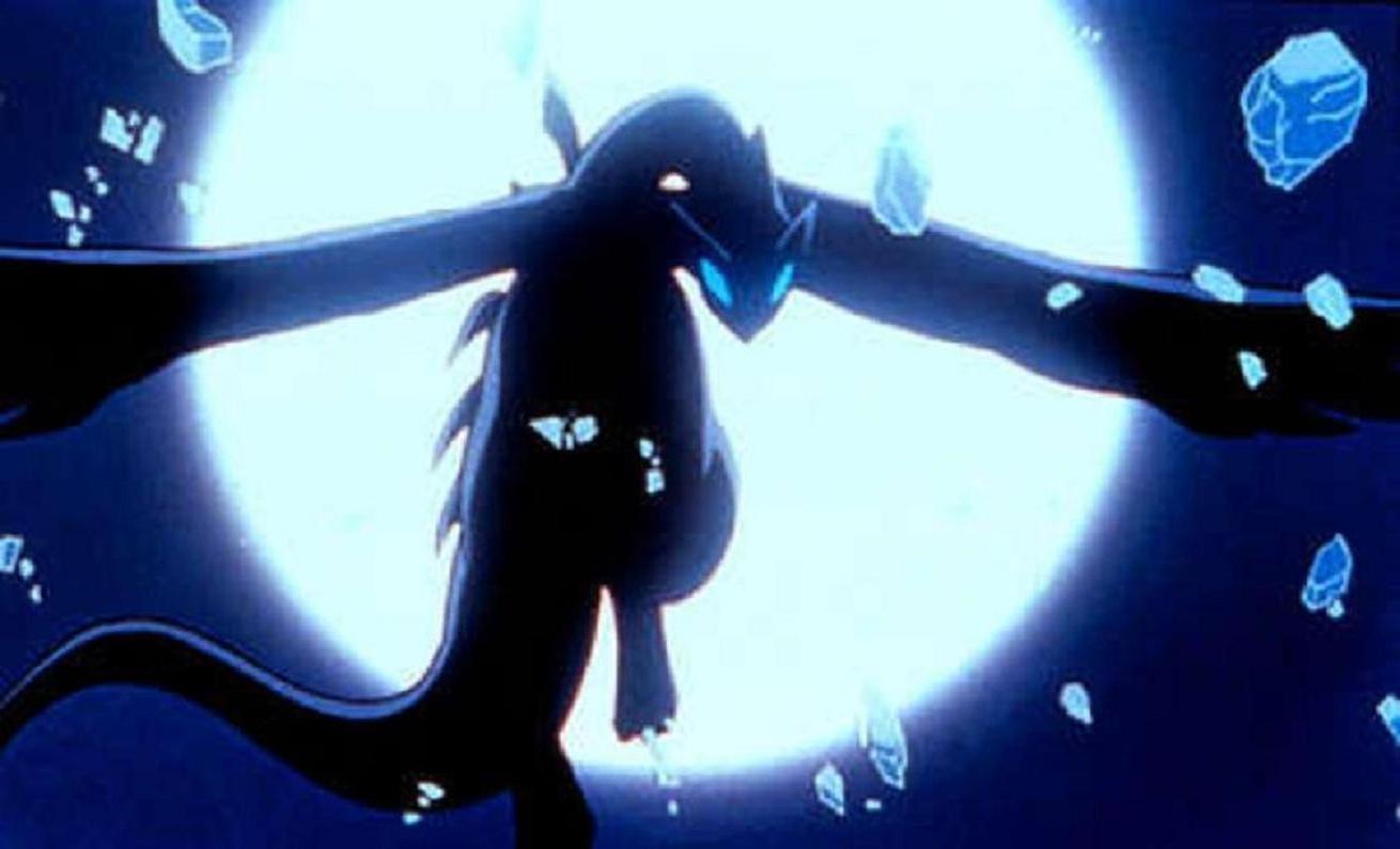 Lugia Pokémon silhouette luna, 1310x795 720p, PC