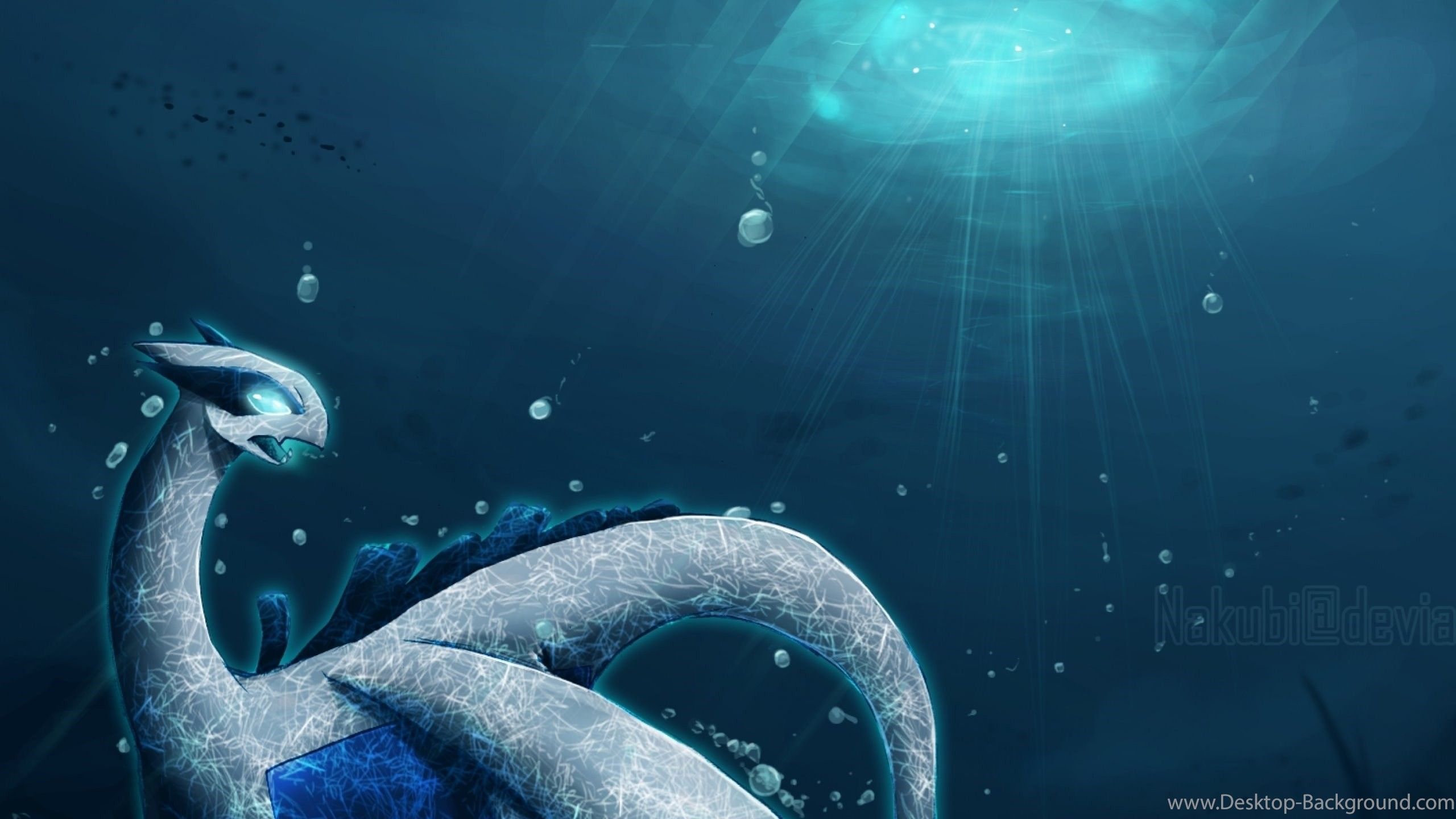 Lugia Pokemon sott'acqua, Nintendo, 2560x1440 2K, Desktop