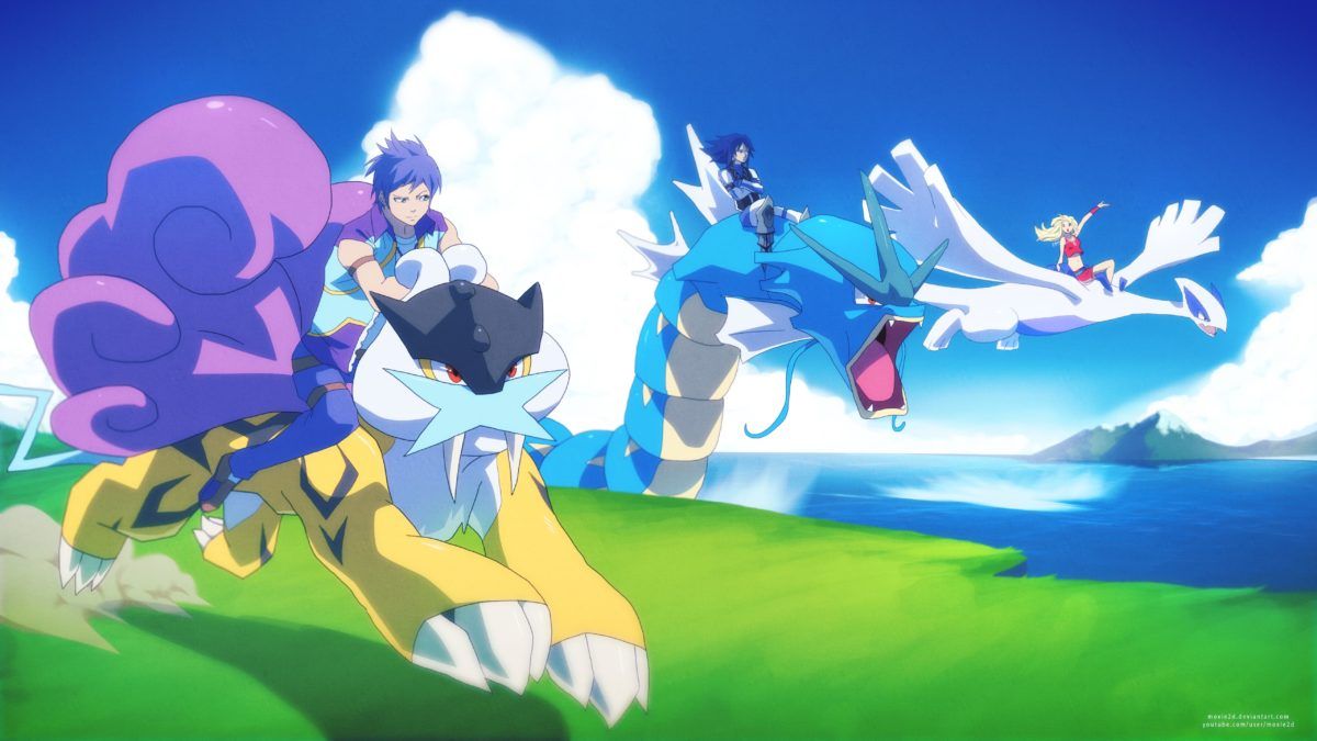 Lugia Pokémon in volo, 1200x675 HD, PC