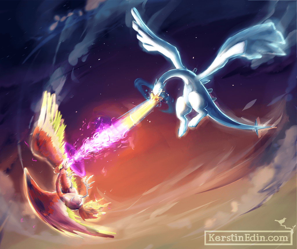 Lugia e Ho-Oh Pokemon, 1024x860 HD, Laptop