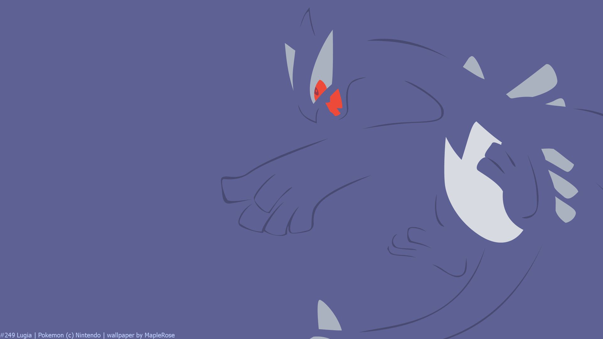 Lugia Pokemon minimalista, 1920x1080 Full HD 1080p, Laptop
