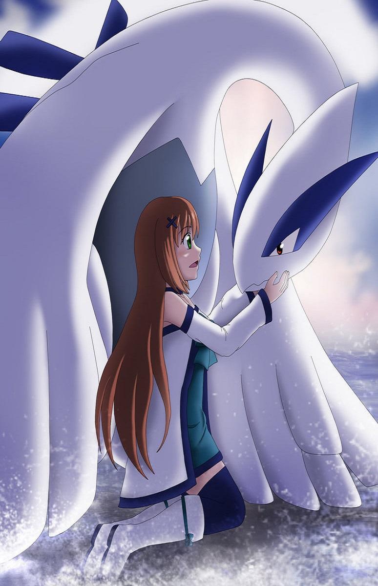 Lugia e ragazza Pokémon, 774x1200 Full HD Verticale, Realme