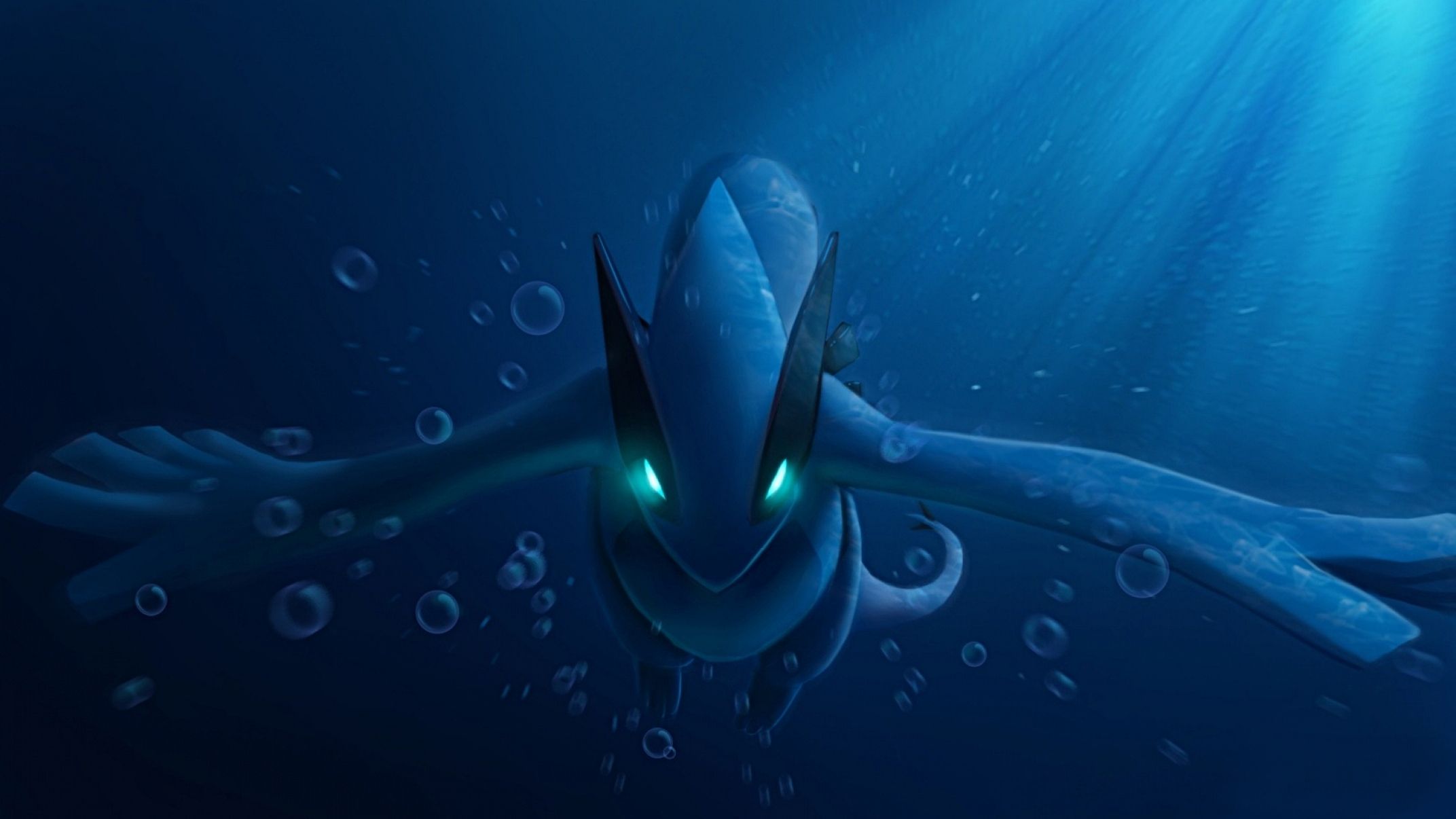 Lugia Pokémon sott'acqua, 2144x1206 alta risoluzione, iMac