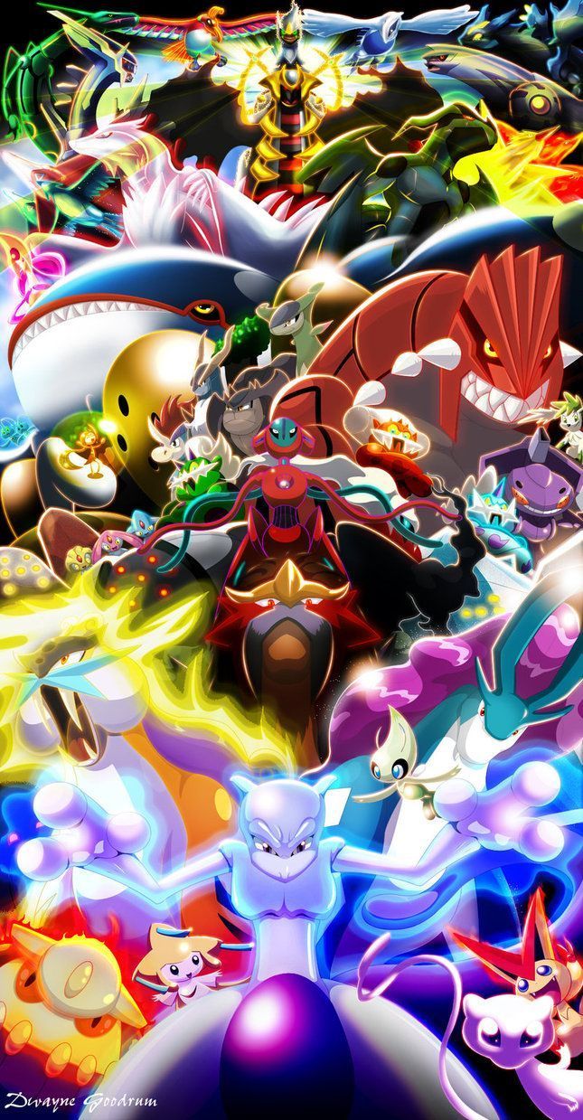 Pokémon leggendari gruppo, 645x1239 Full HD Verticale, Smartphone