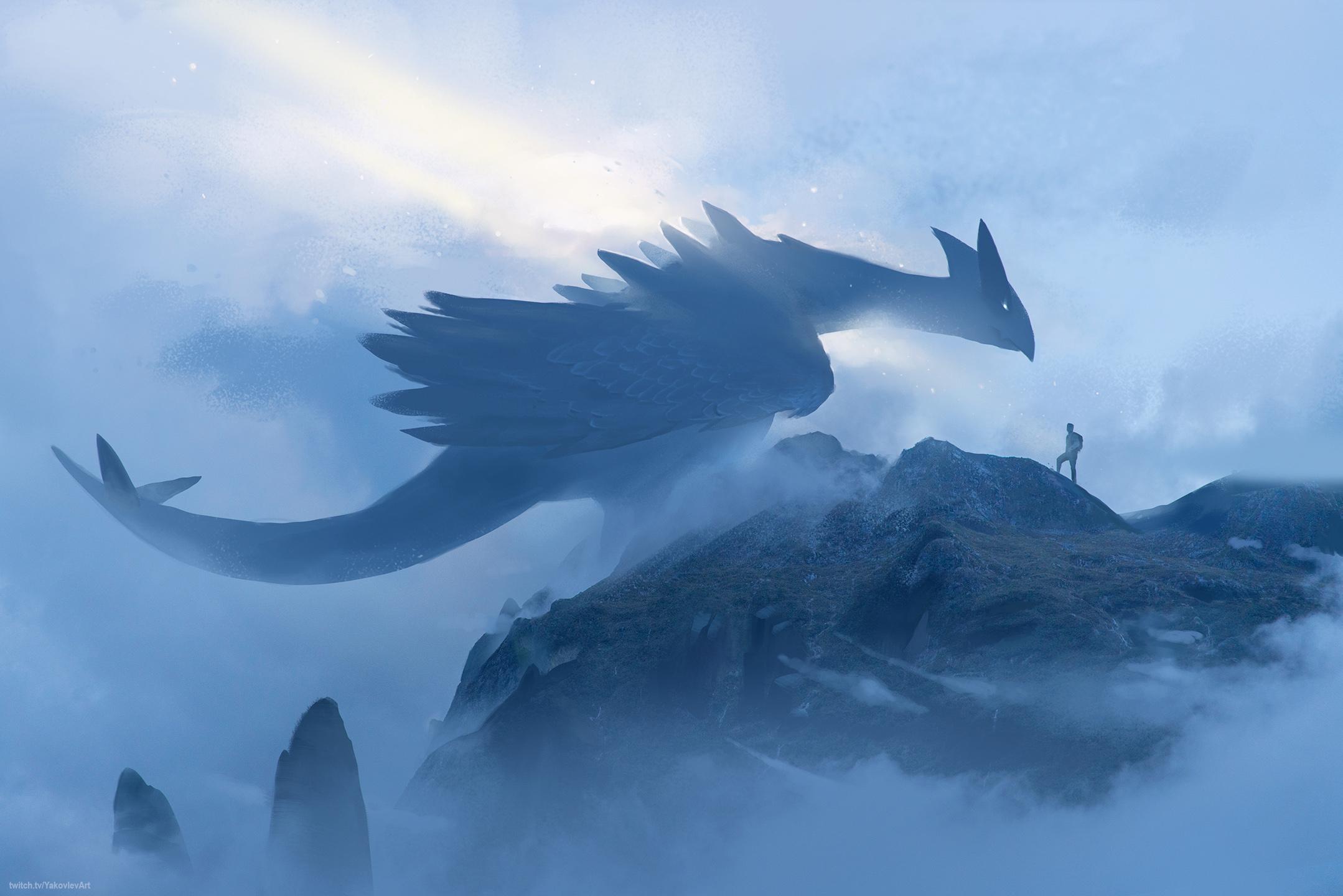 Lugia tra le nuvole, montagna, 2158x1440 2K, Desktop