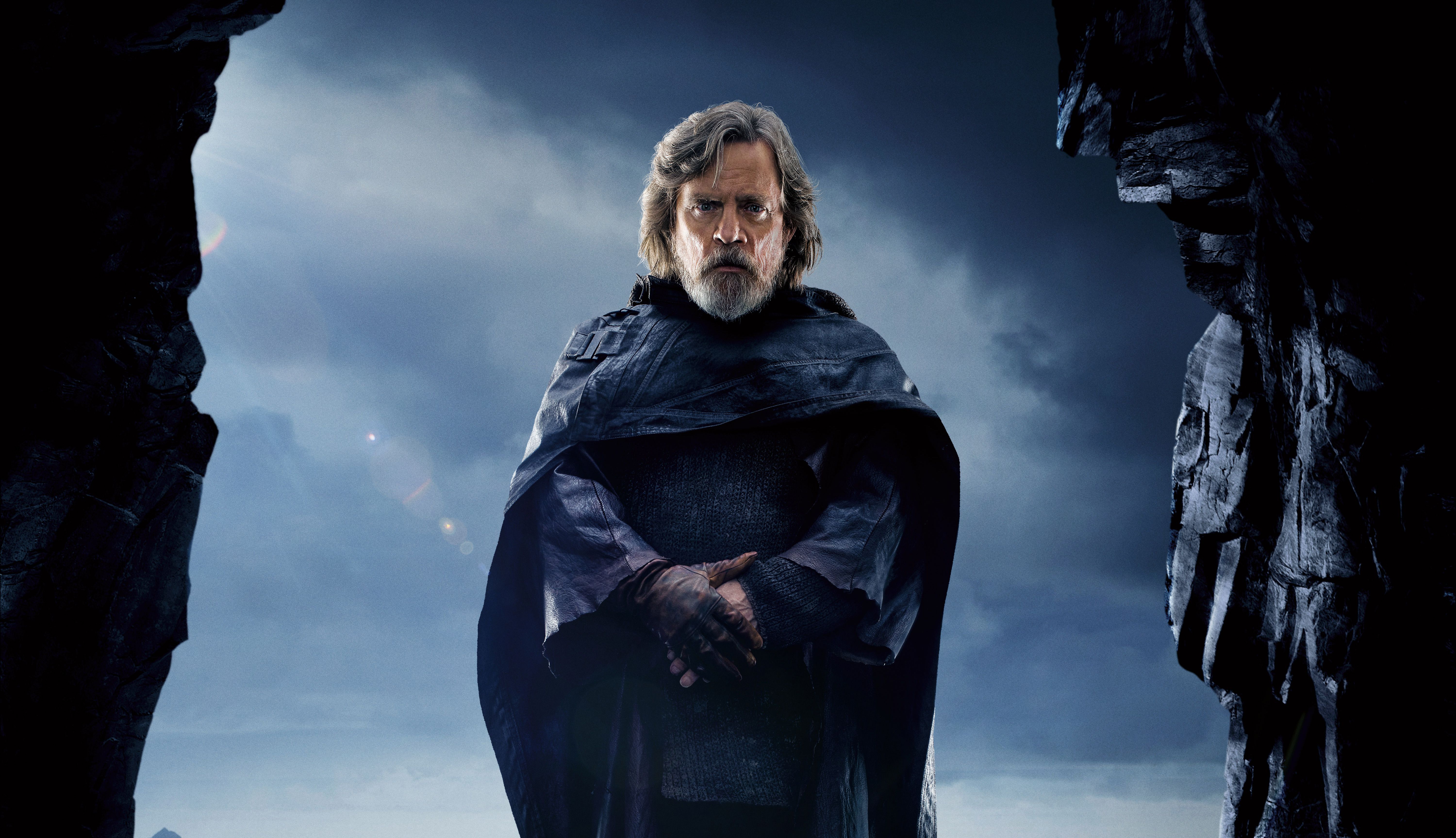 Luke Skywalker anziano con mantello, 6000x3453 UHD, PC 4K