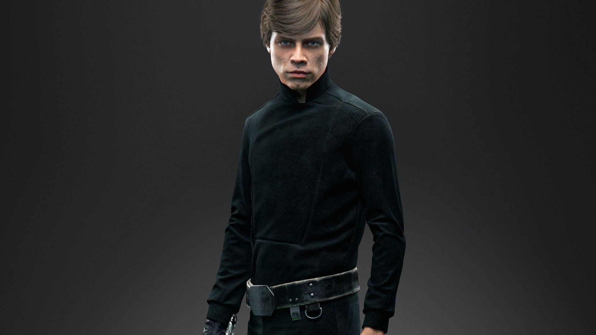 Luke Skywalker Jedi abito nero, 1920x1080 Full HD 1080p, Desktop
