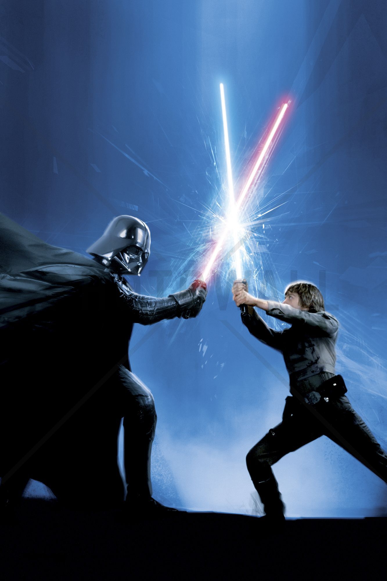 Darth Vader e Luke Skywalker duello, 1333x2000 Full HD Verticale, Smartphone