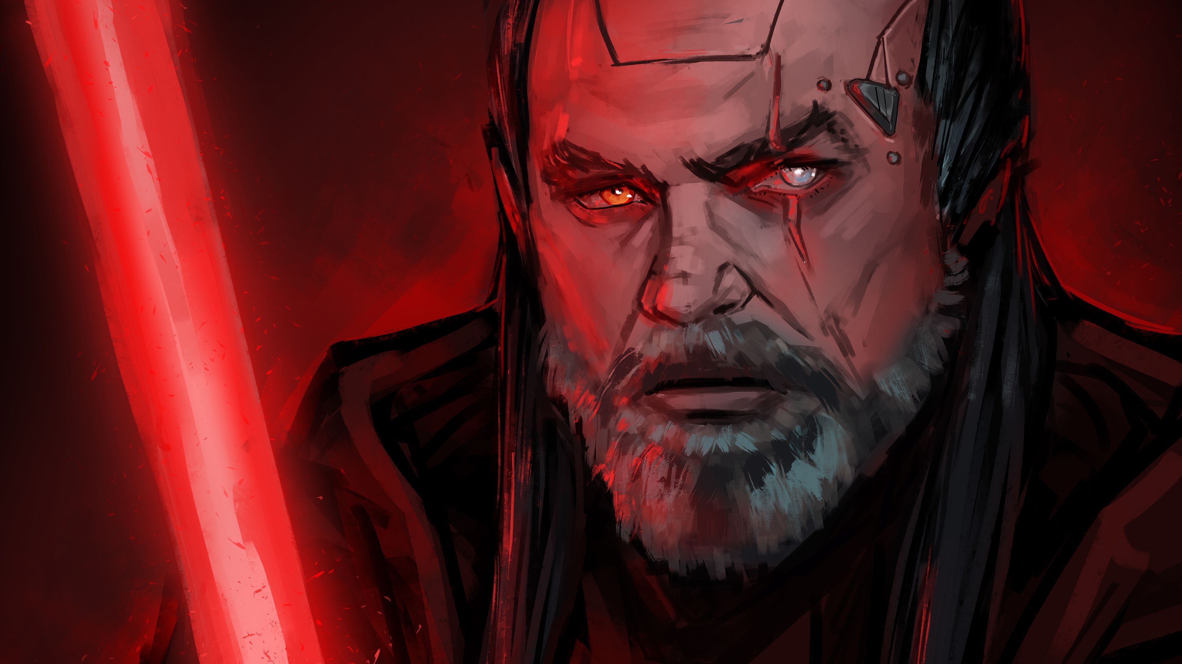 Poster Star Wars con Darth Vader, Jedi, 5120x2880 4K, Desktop 4K