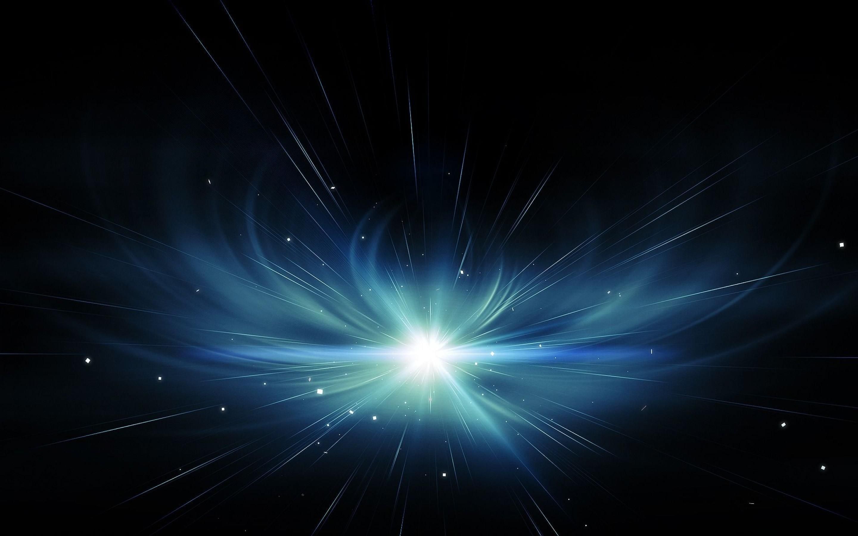 Esplosione luminosa blu nel buio, 2880x1800 WQXGA, Laptop