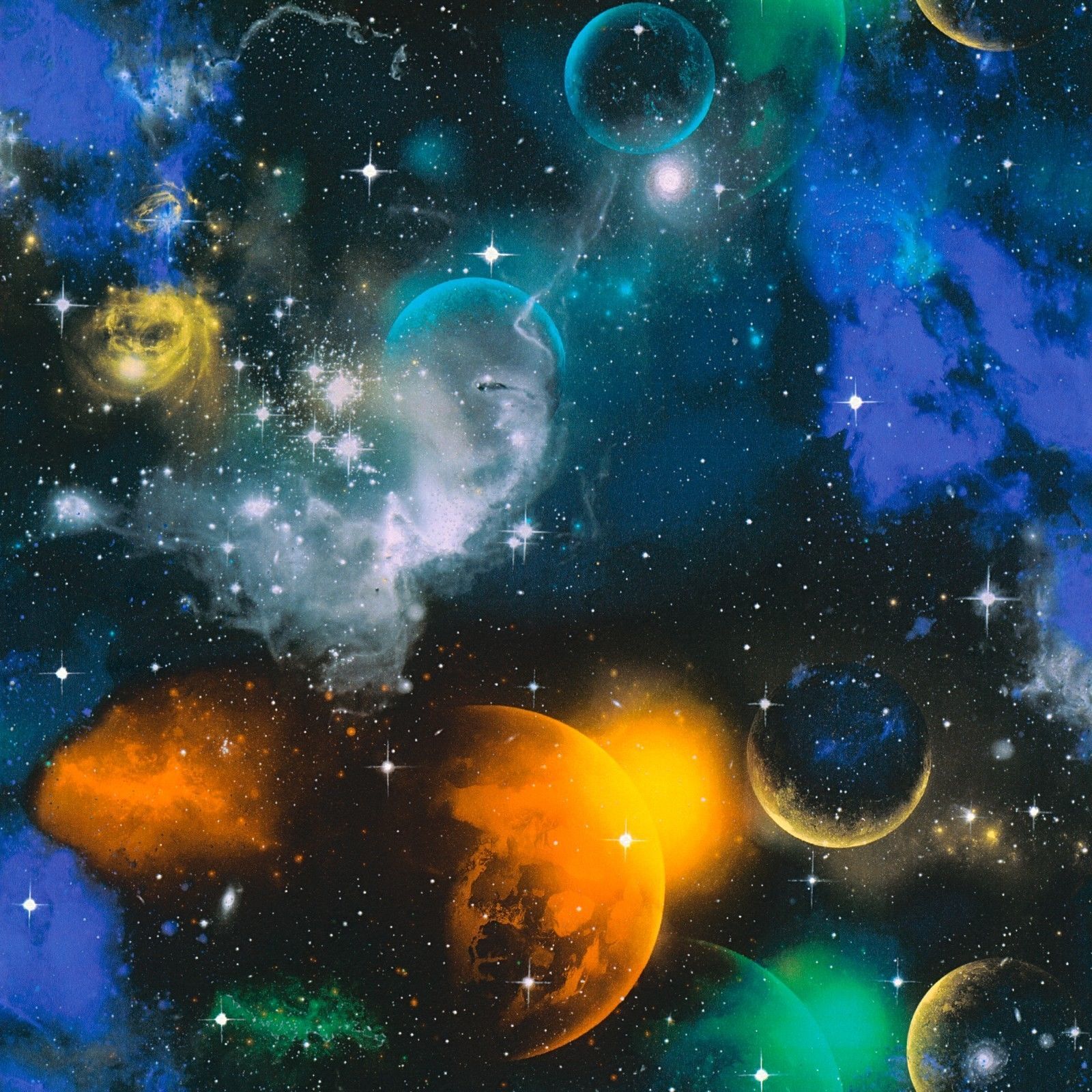 Pianeti cosmici universo colorato, 1600x1600 HD Ready, PC