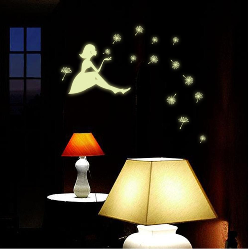 Bambina soffioni fosforescenti muro, 1000x1000 HD, Laptop
