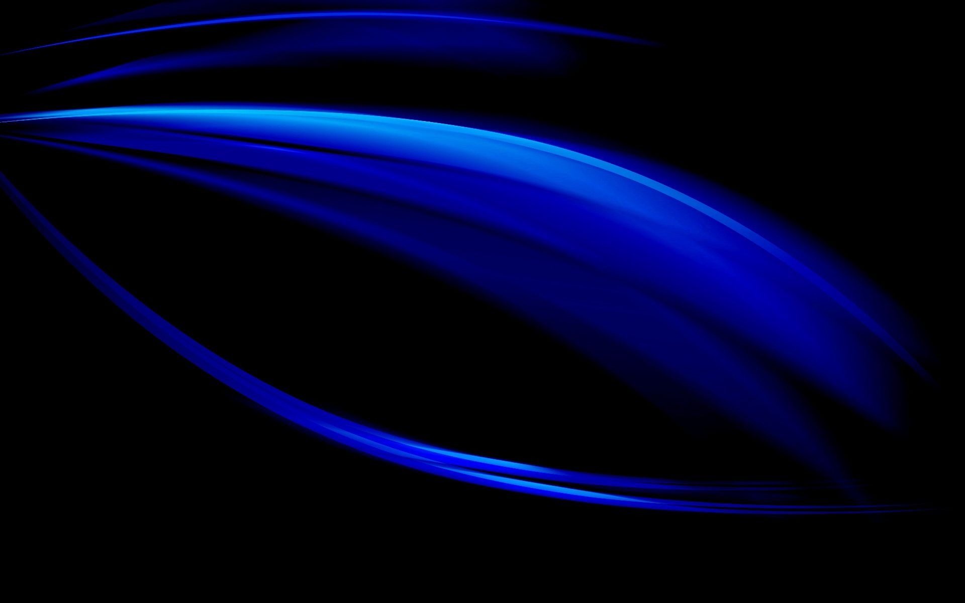 Linee curve blu luminose, 1920x1200 Full HD+ WUXGA, Desktop