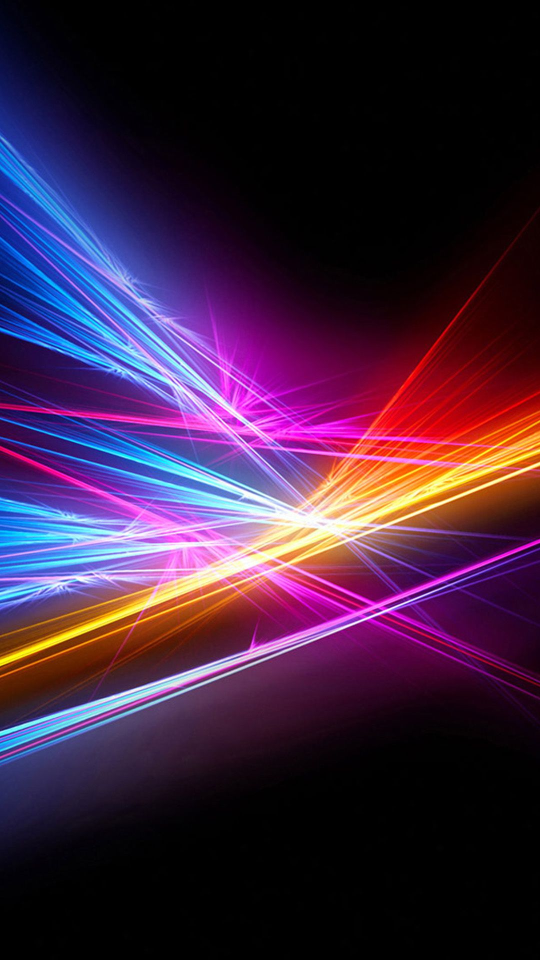 Linee luminose colorate astratte, 1080x1920 Verticale, Mobile