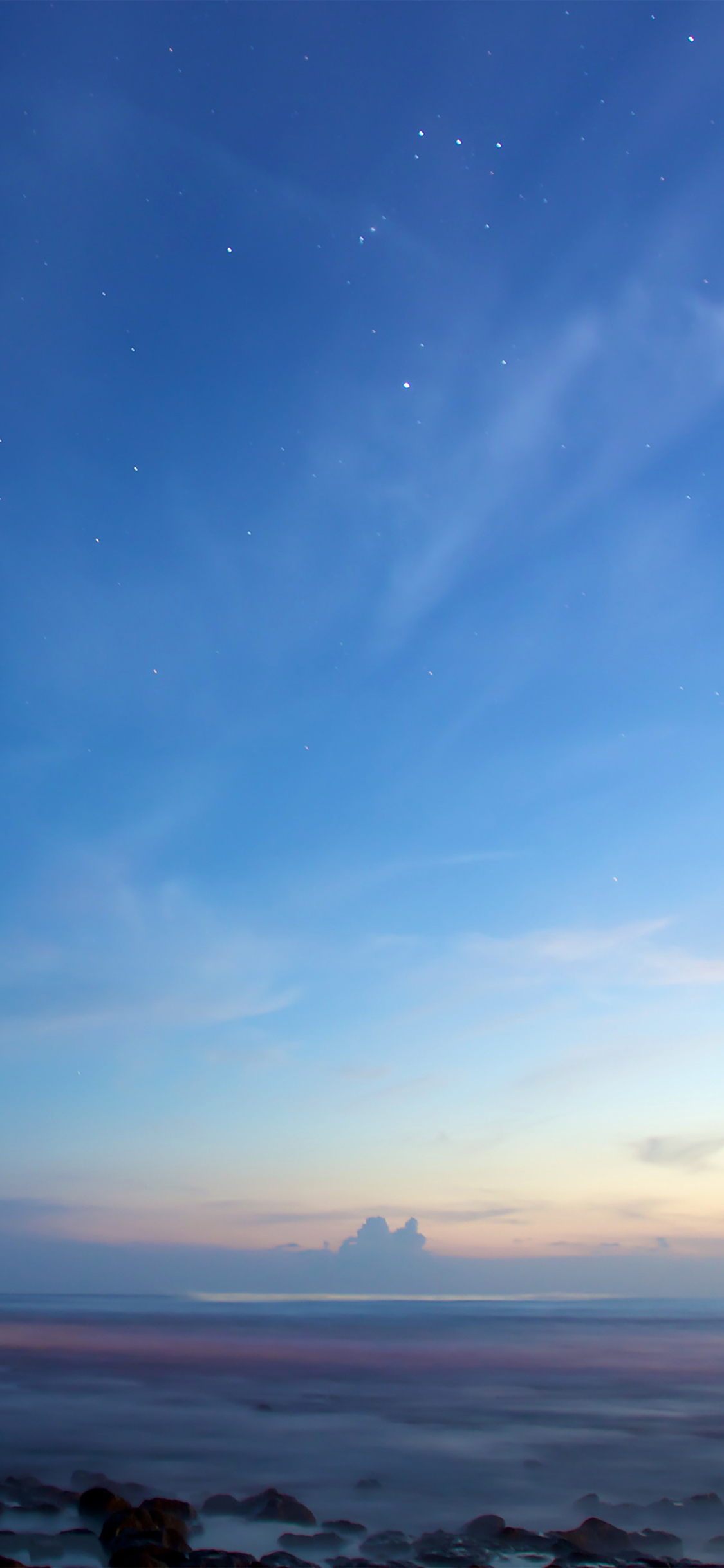 Cielo blu al tramonto, 1125x2436 Verticale, Mobile