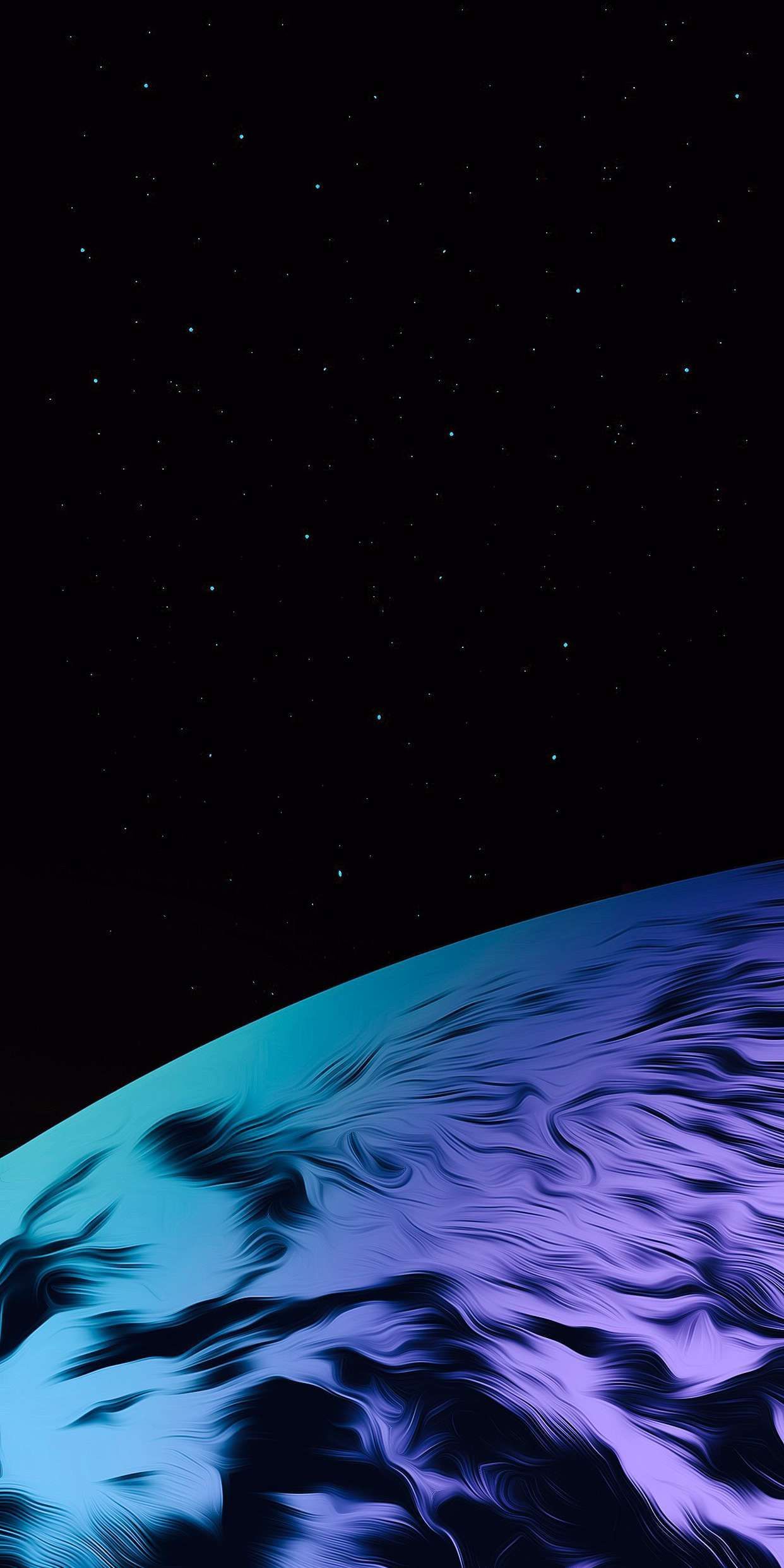 Luna blu texture spazio, 1242x2483 Verticale, iPhone Plus