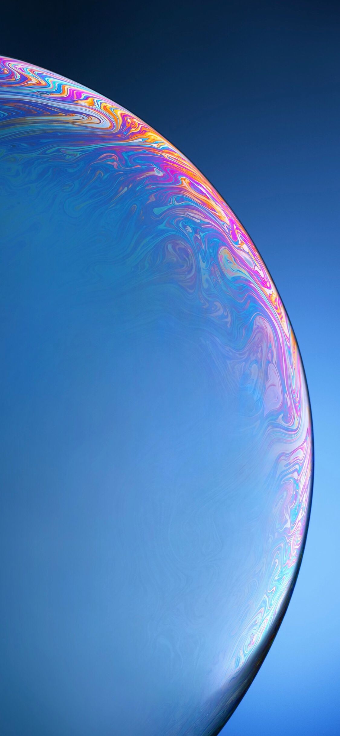 Bolla di sapone blu, 1125x2436 Verticale, iPhone Air