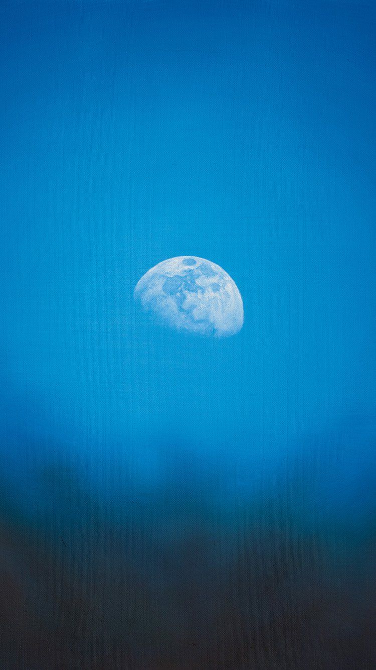 Luna blu nel cielo, 750x1334 Verticale, iPhone Air