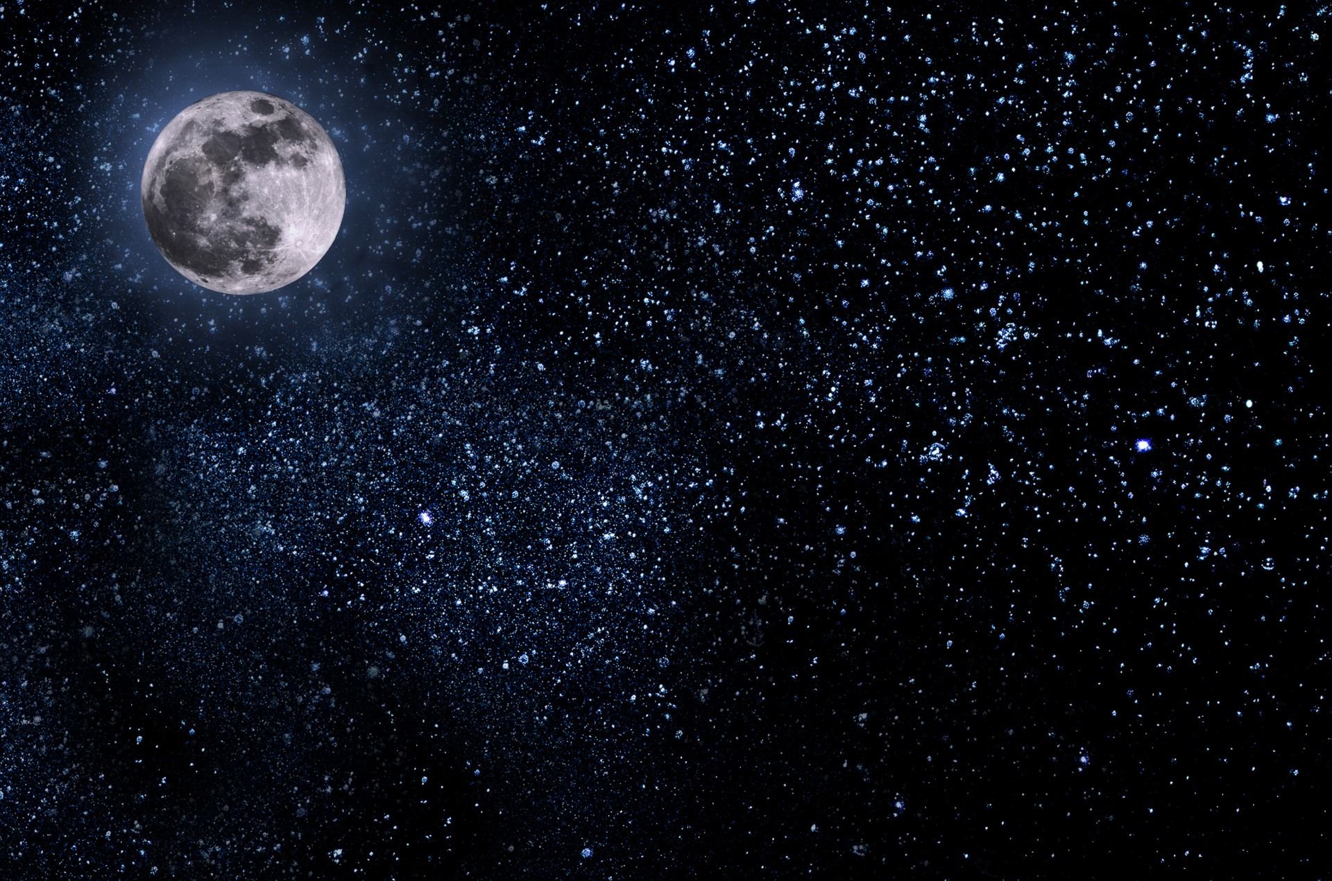 Luna piena e stelle notturne, 1920x1271 Full HD+ WUXGA, Laptop