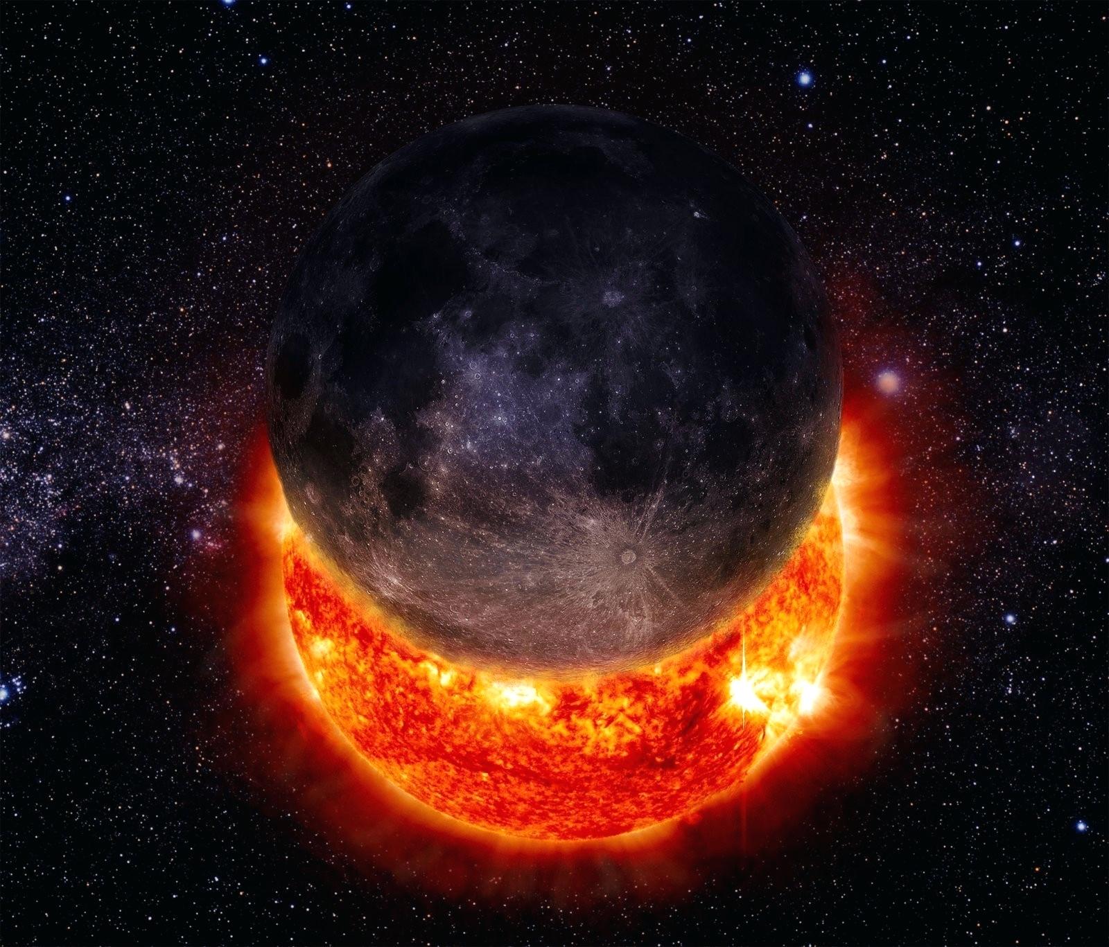 Eclissi solare con luna, 1600x1367 HD, Lenovo Legion