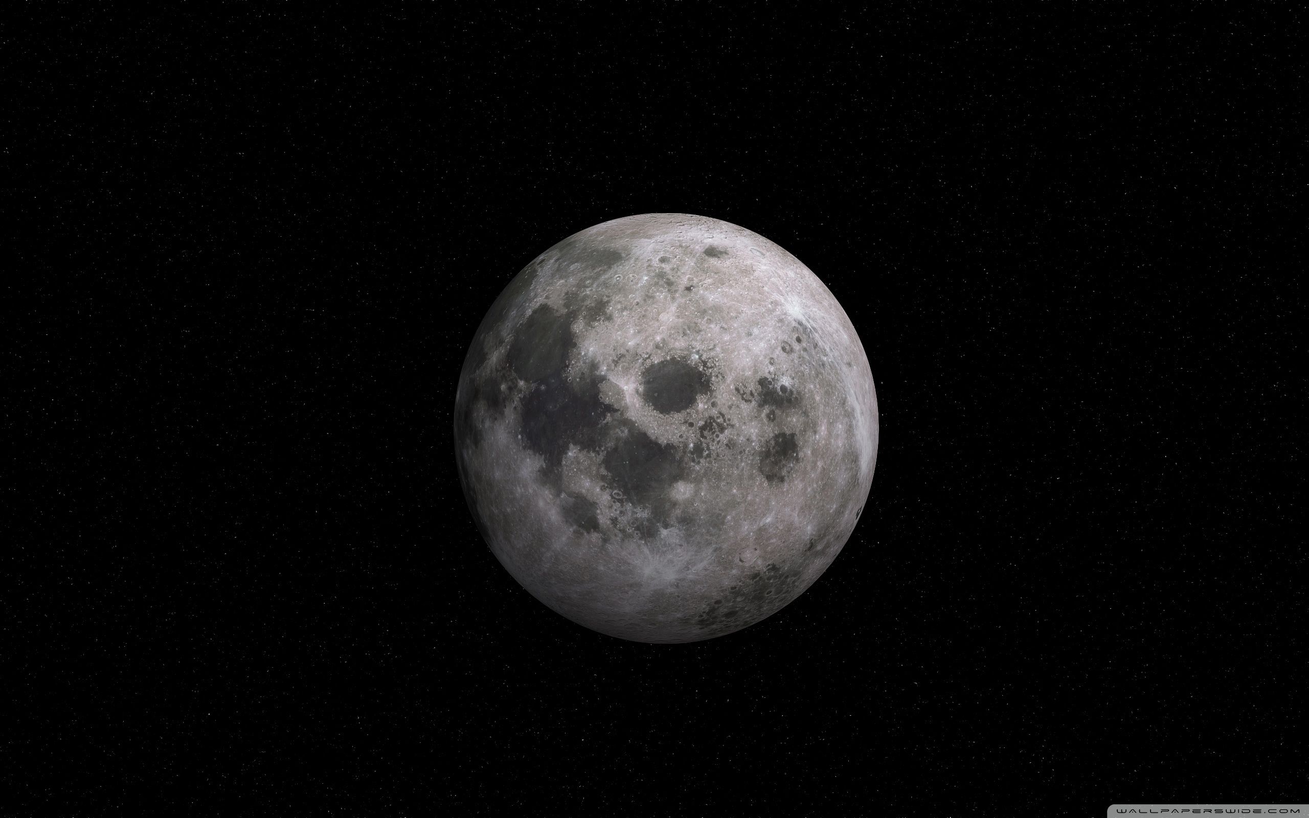 Luna piena su cielo nero, 2560x1600 WQXGA, MacBook Pro