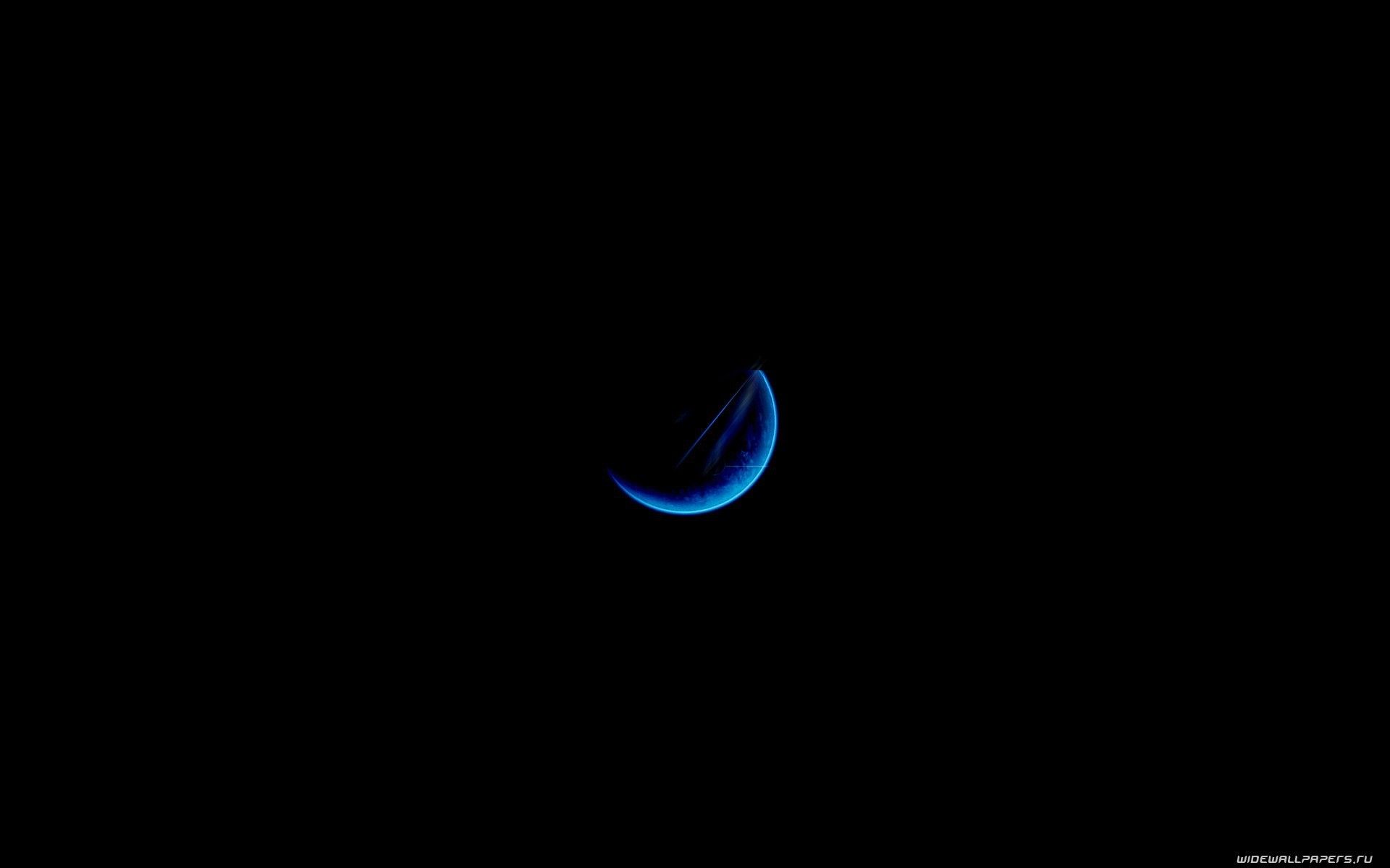 Luna crescente blu scuro, 1920x1200 Full HD+, Desktop