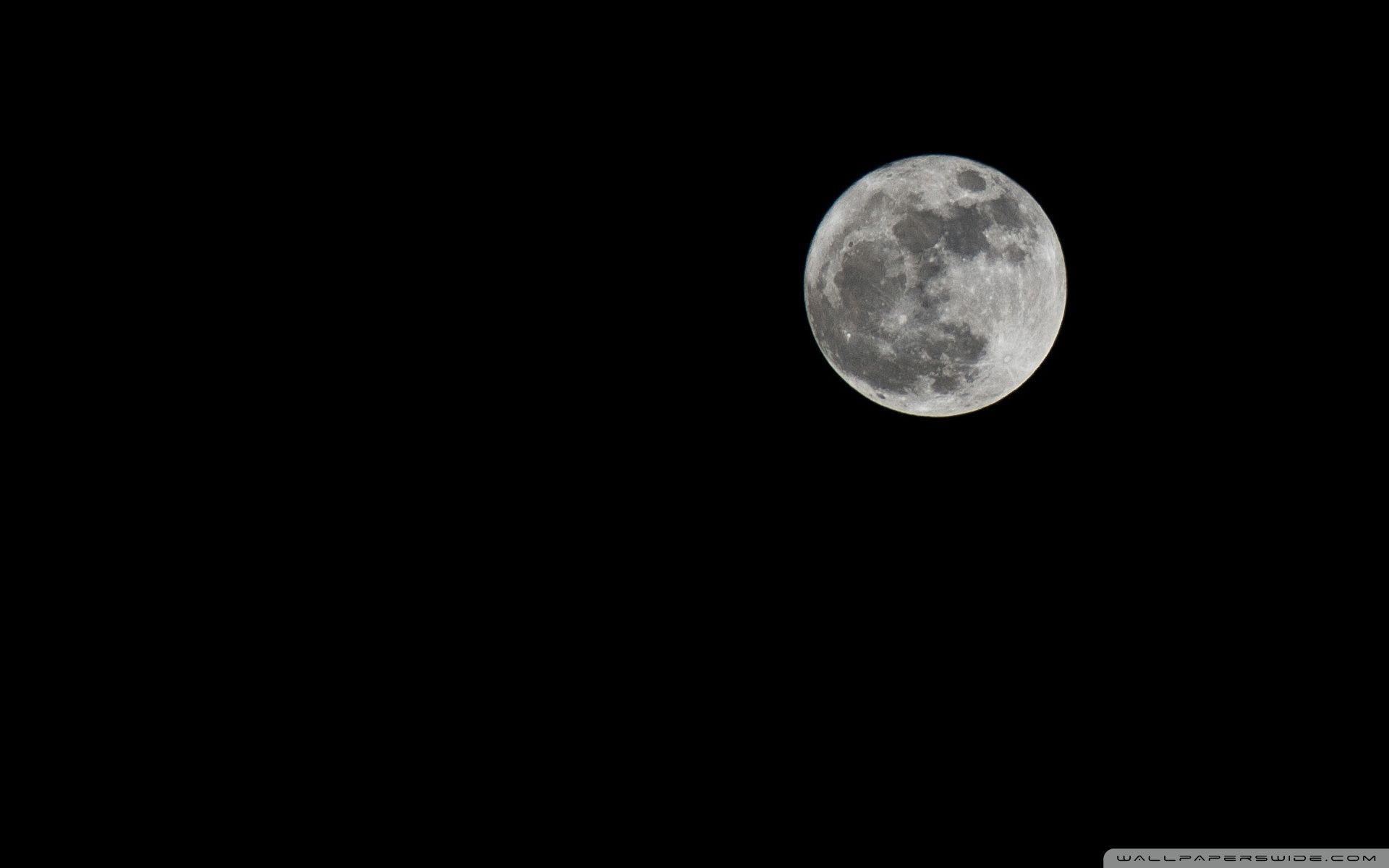 Luna piena cielo notturno nero, 1920x1200 Full HD+ WUXGA, Desktop