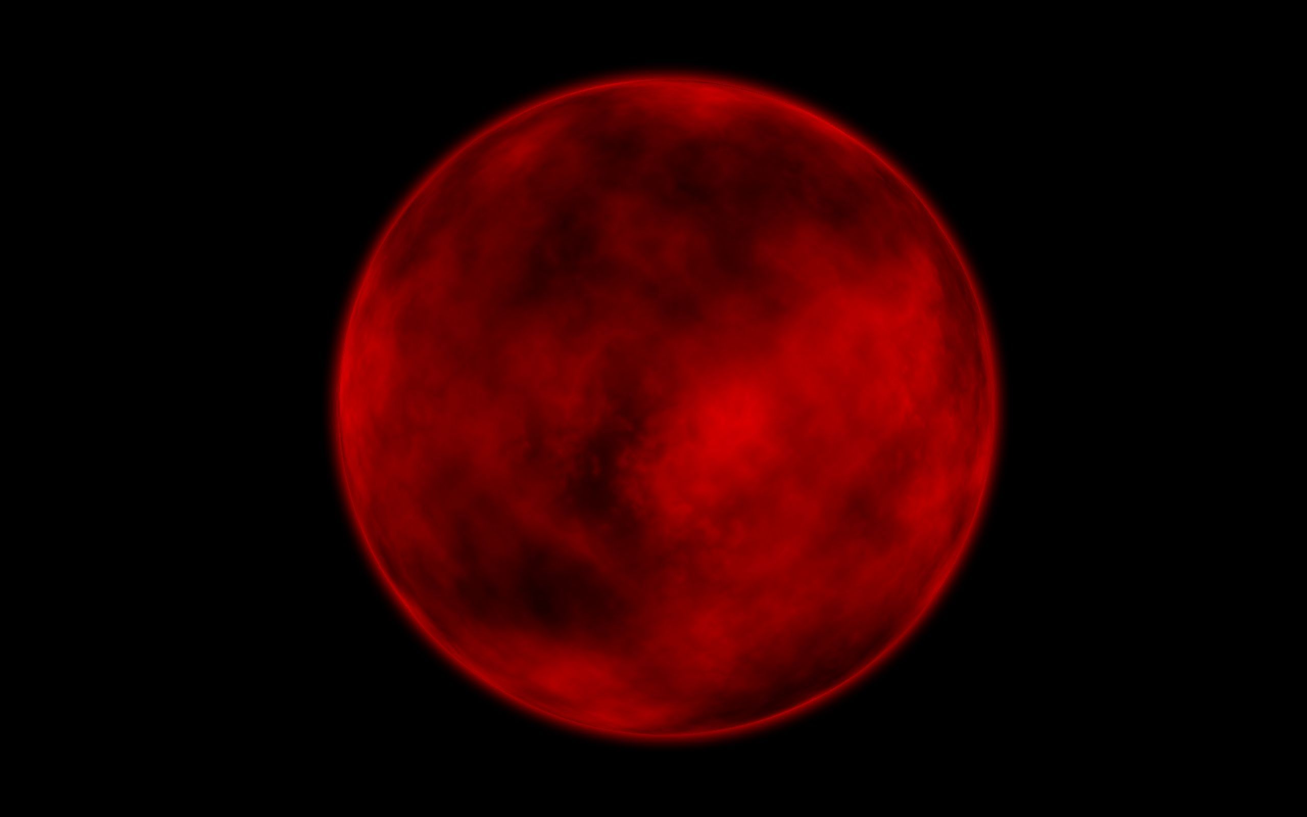 Luna rossa sangue sfondo nero, 2560x1600 2K, Laptop