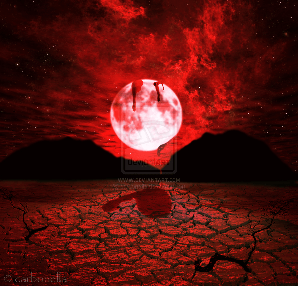 Luna rossa sangue su deserto, 1024x983 HD, iMac