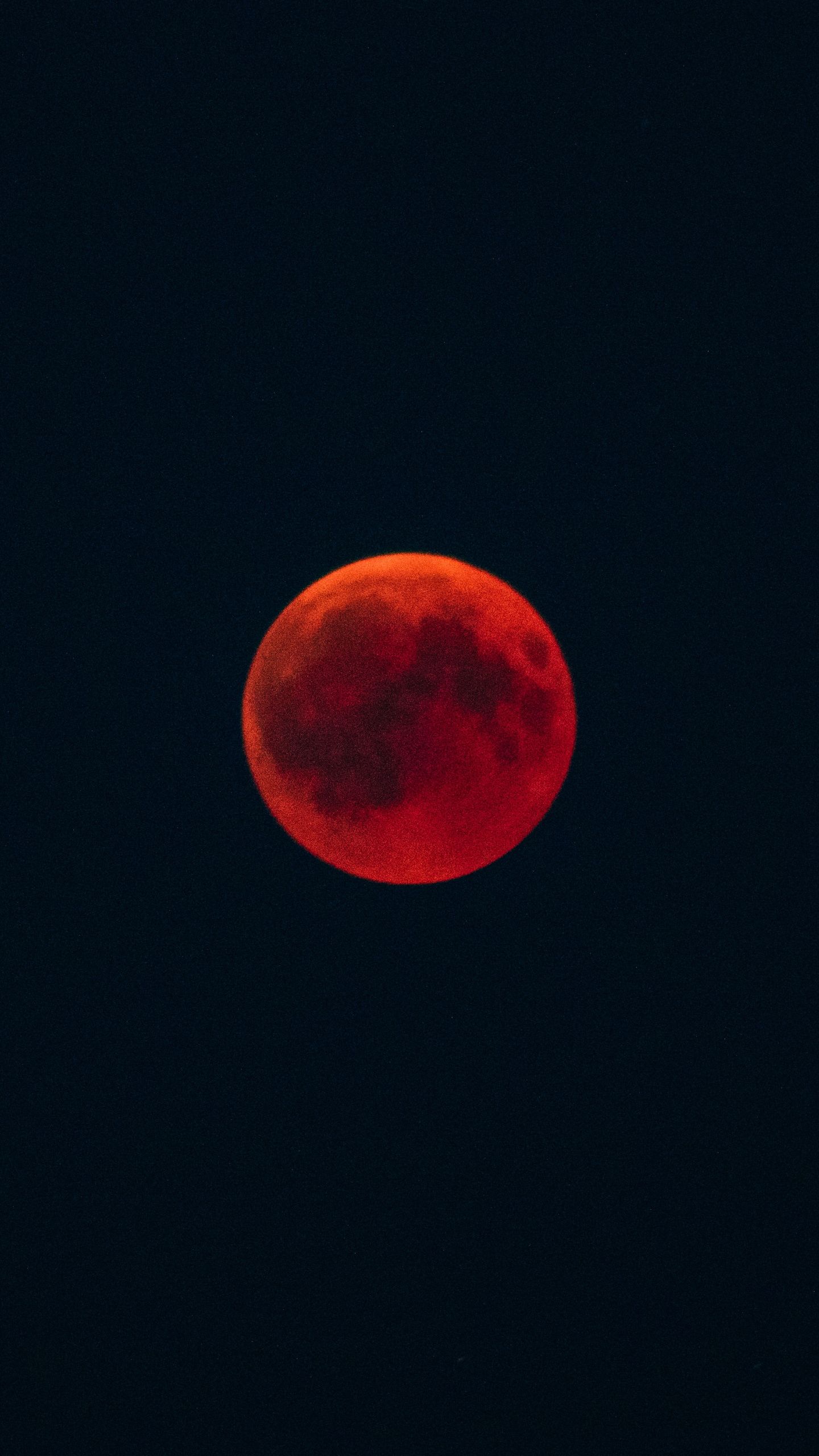 Luna rossa sangue notte, 1440x2560 Verticale, Mobile