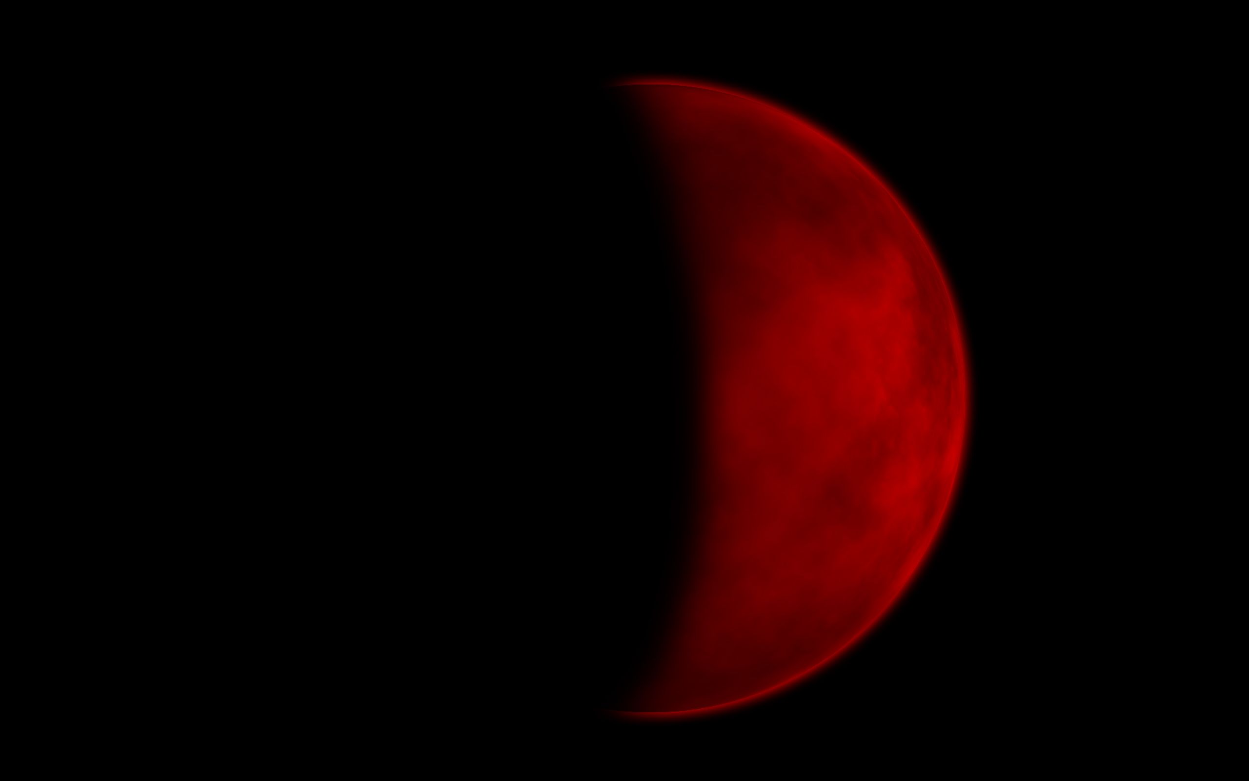 Luna rossa scuro con alberi, 2560x1600 WQXGA, Laptop