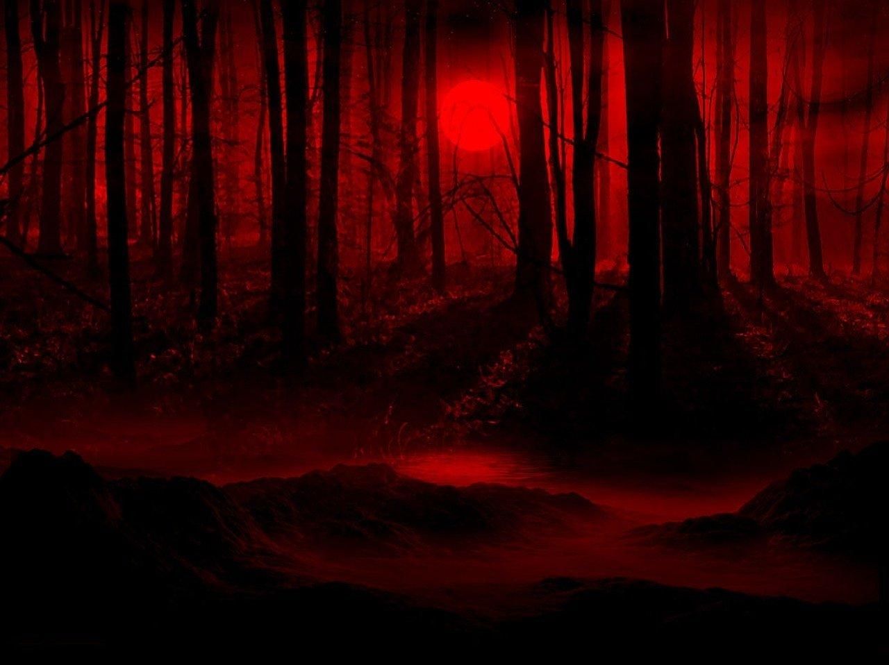 Luna rossa scura eclissi, 2560x1600 2K+, Desktop
