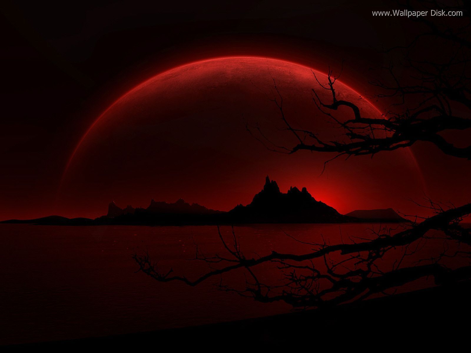 Luna rossa scura deserto, 1024x983 HD, Laptop