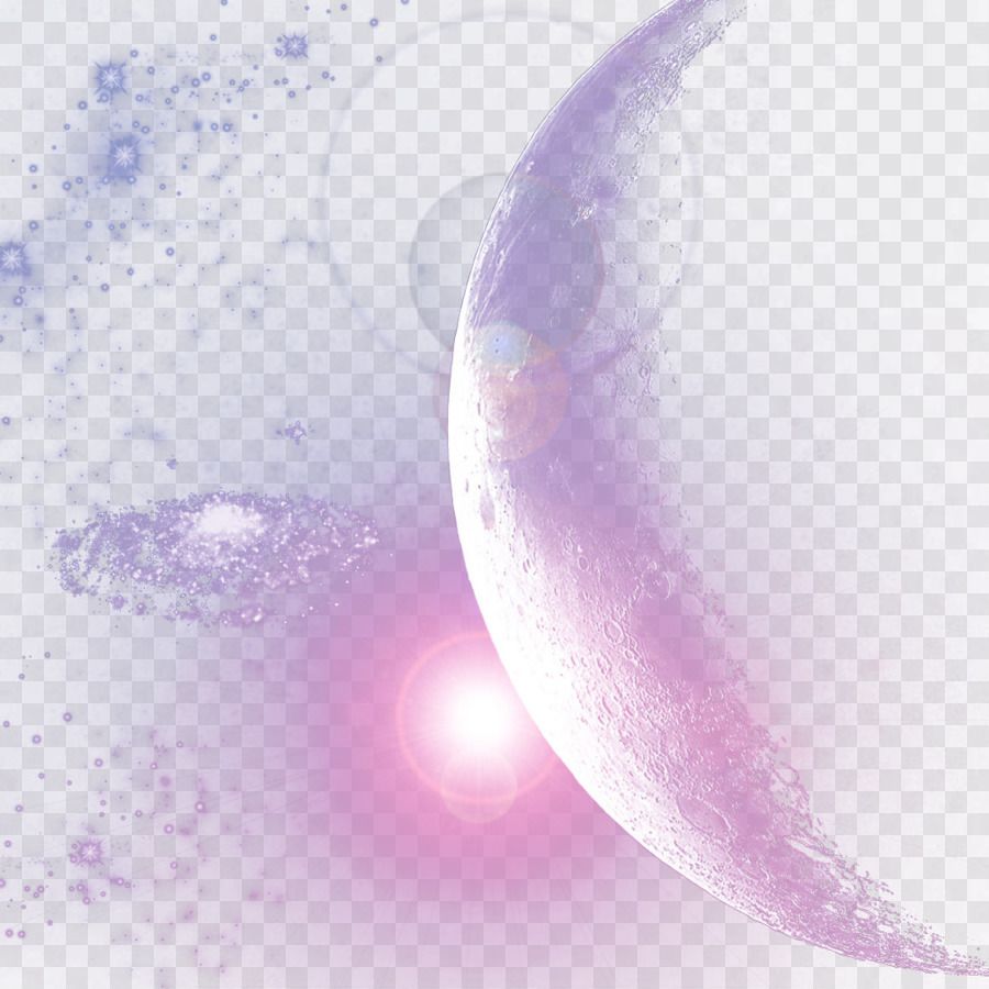 Luna crescente viola con bagliore, 900x900 HD, Laptop
