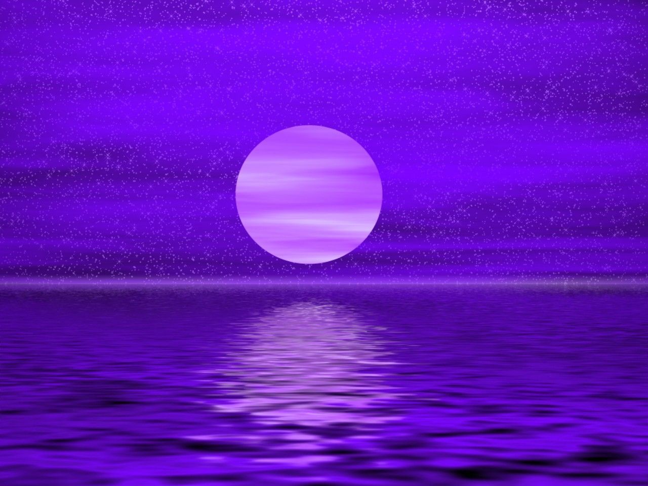 Luna viola sull'oceano, 1280x960 720p, MacBook Air