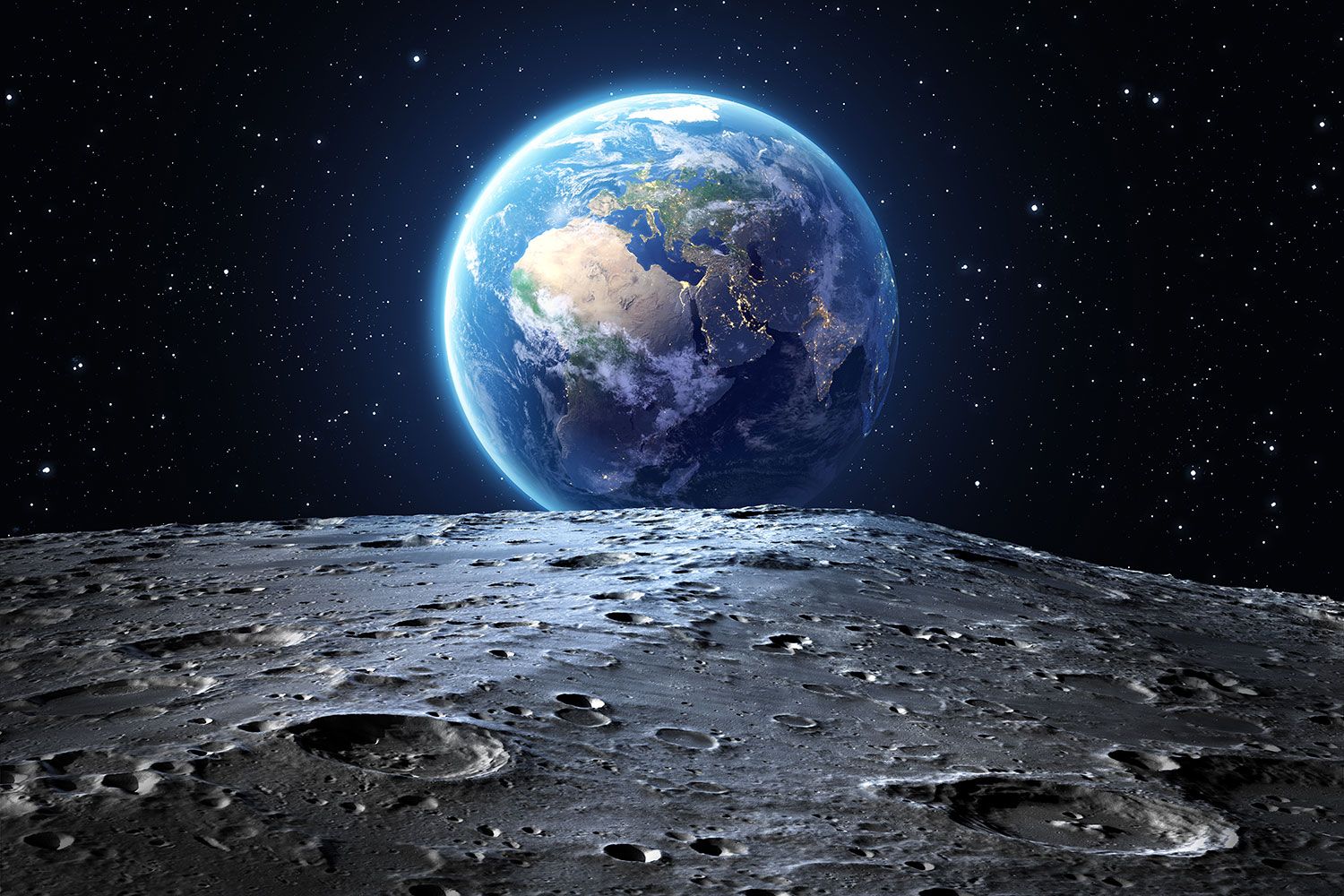 Terra vista dalla Luna, 1500x1000 HD, Desktop