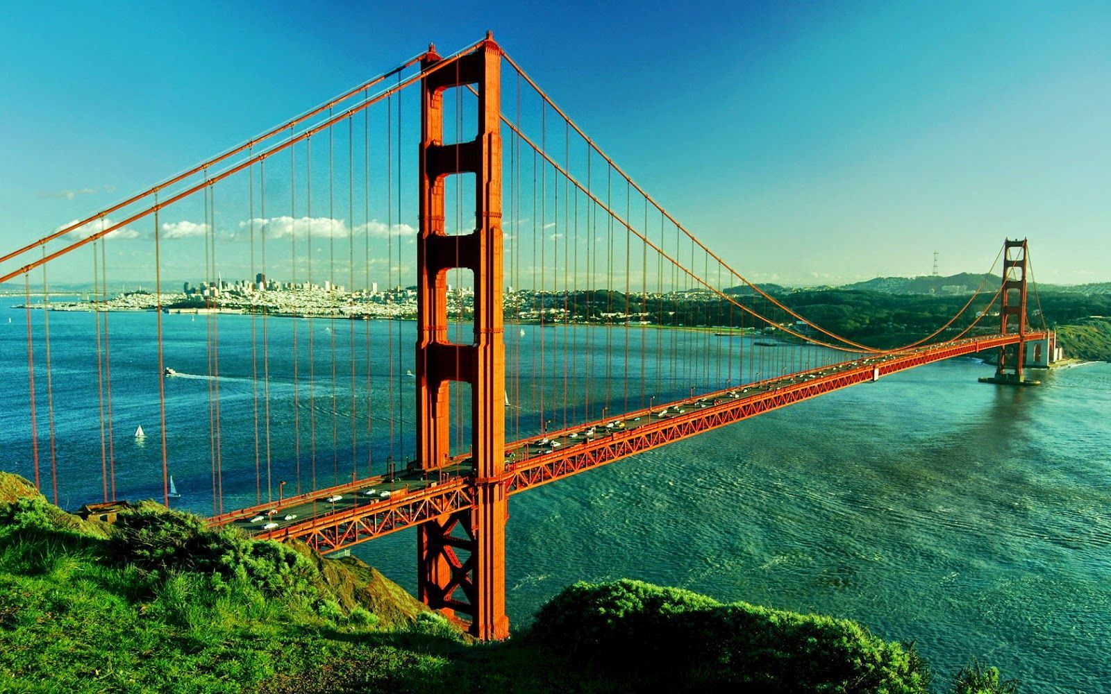 Golden Gate Bridge San Francisco, 1600x1000 HD, Laptop