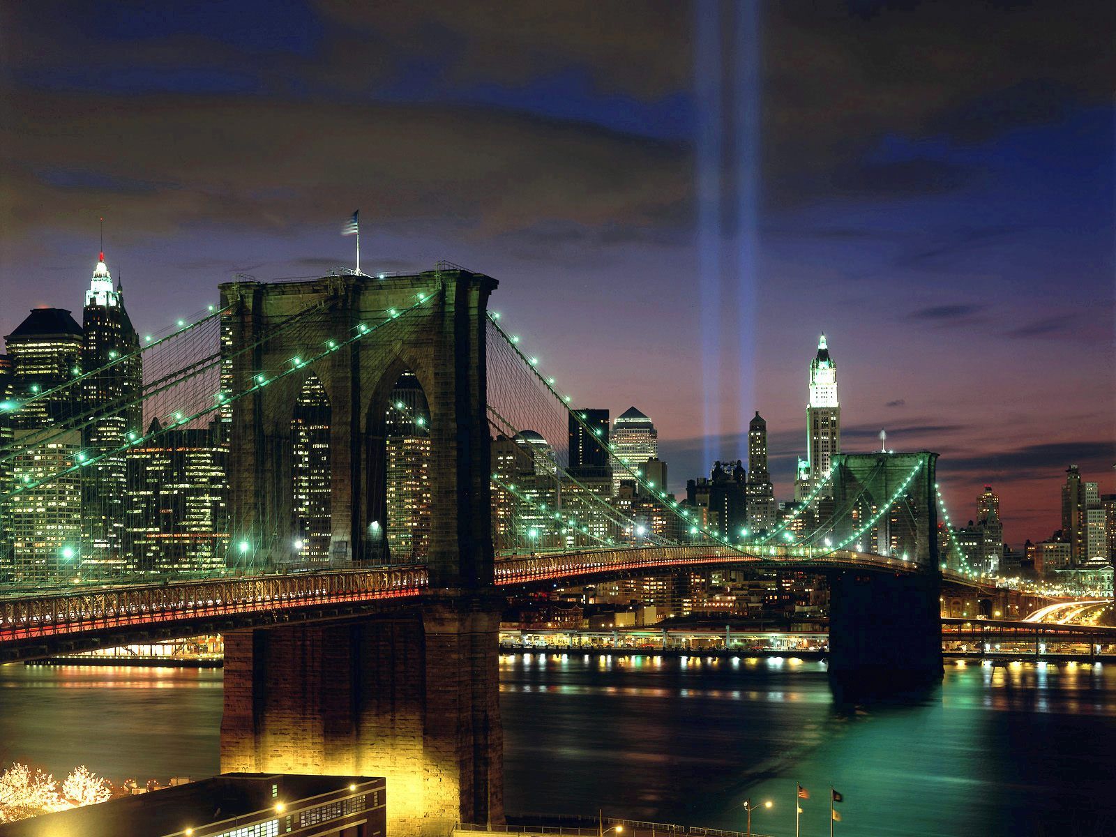 Ponte di Brooklyn New York notte, 1600x1200 900p, MacBook Air