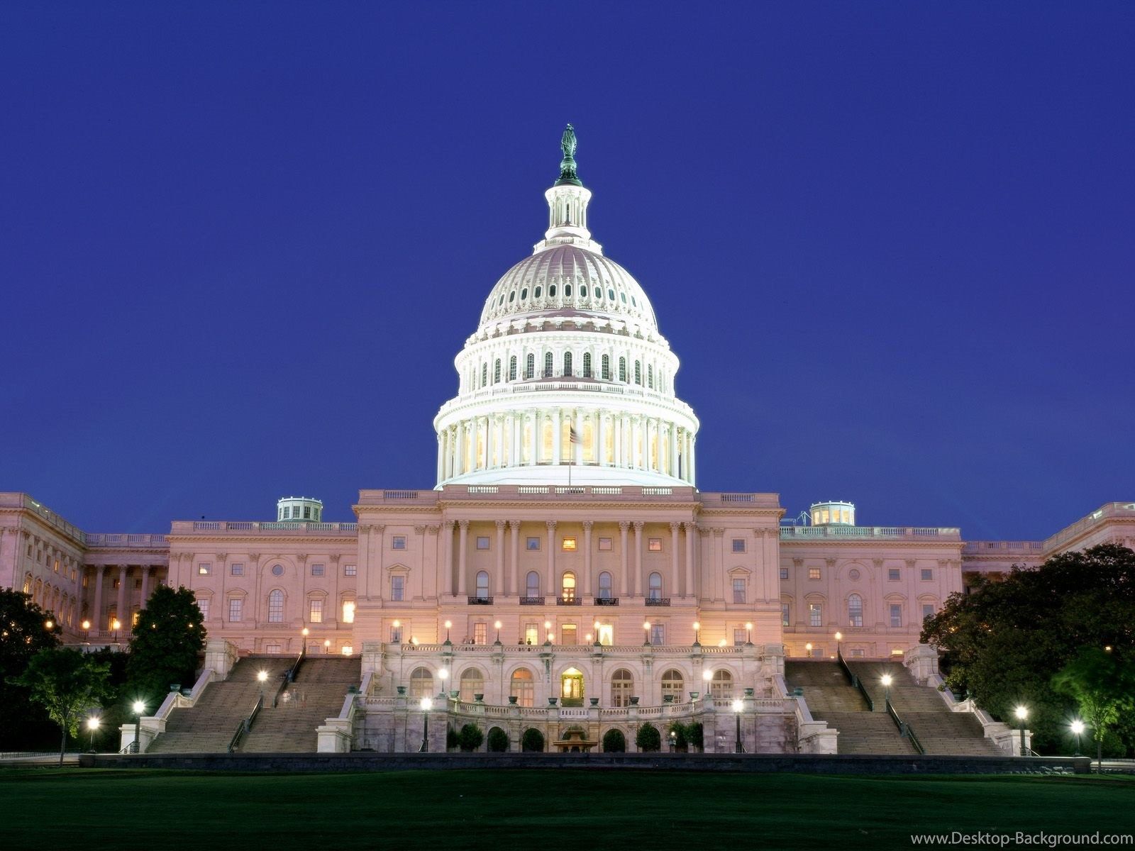Campidoglio USA di notte, 1600x1200 HD Ready, Desktop