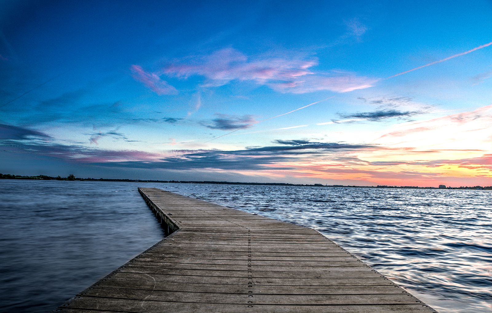 Molo di legno al tramonto, 1600x1019 900p, Desktop