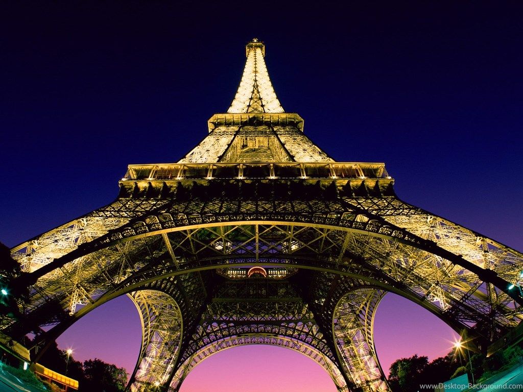 Torre Eiffel illuminata Parigi, 1024x768 HD, PC