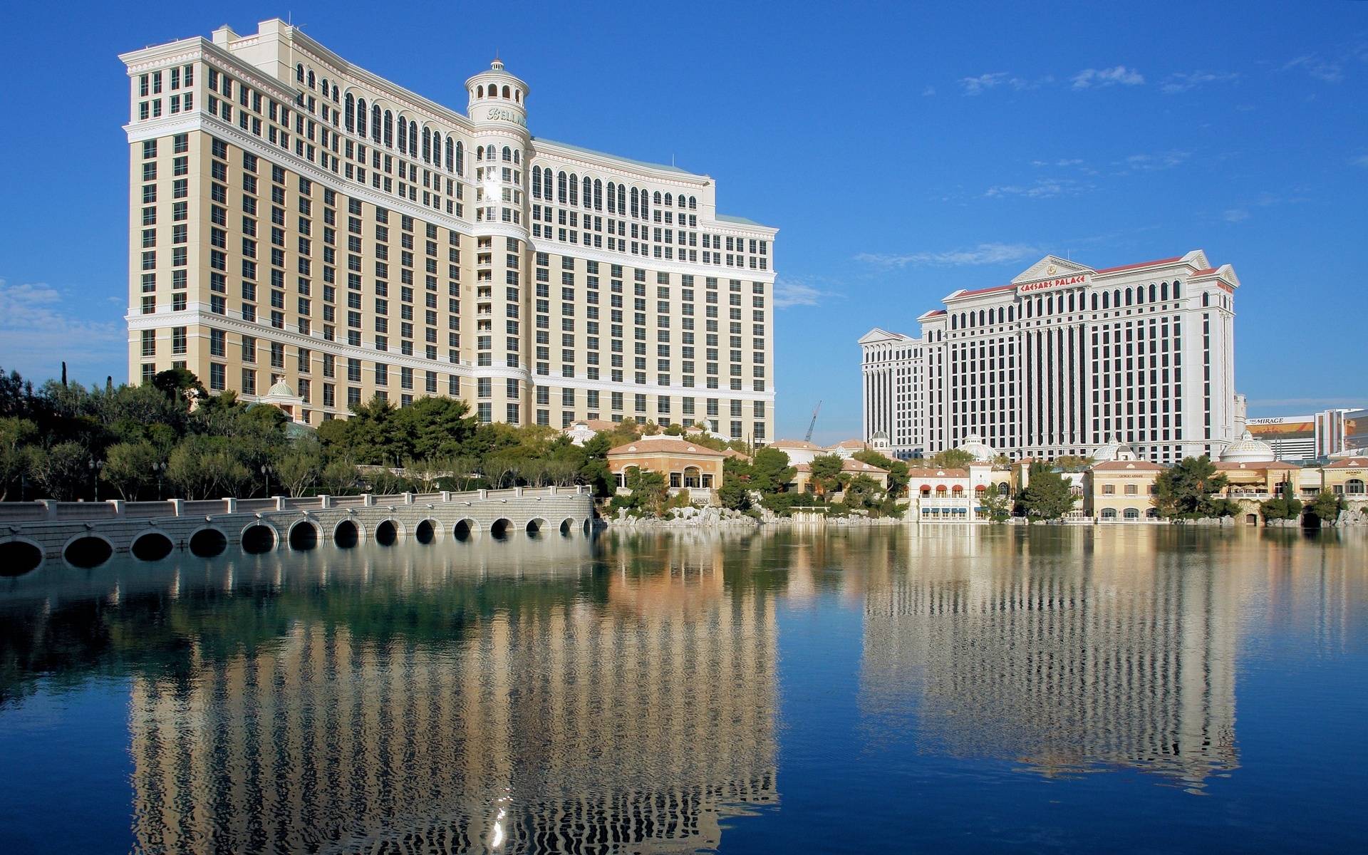 Bellagio Las Vegas lago, casino, 1920x1200 Full HD+, Laptop